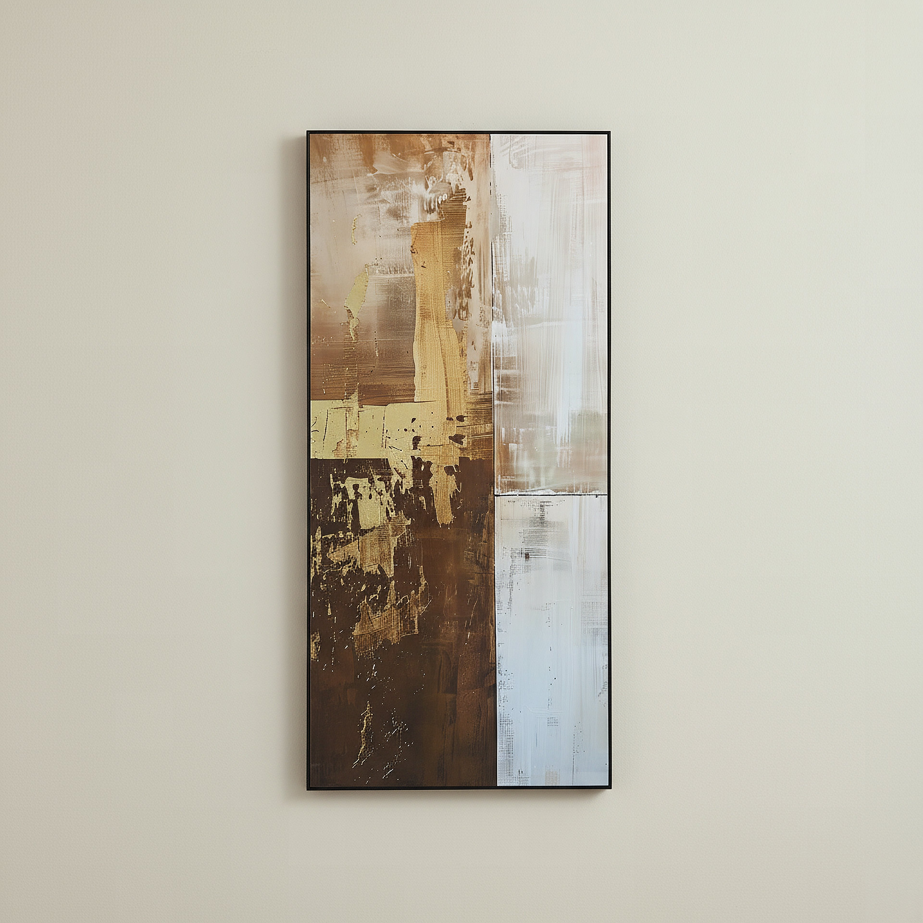 لوحة تجريدية مؤطرة من بيير - 50x100 سم-hbxhomeware-hbxdecorandfurnishings-image-1
