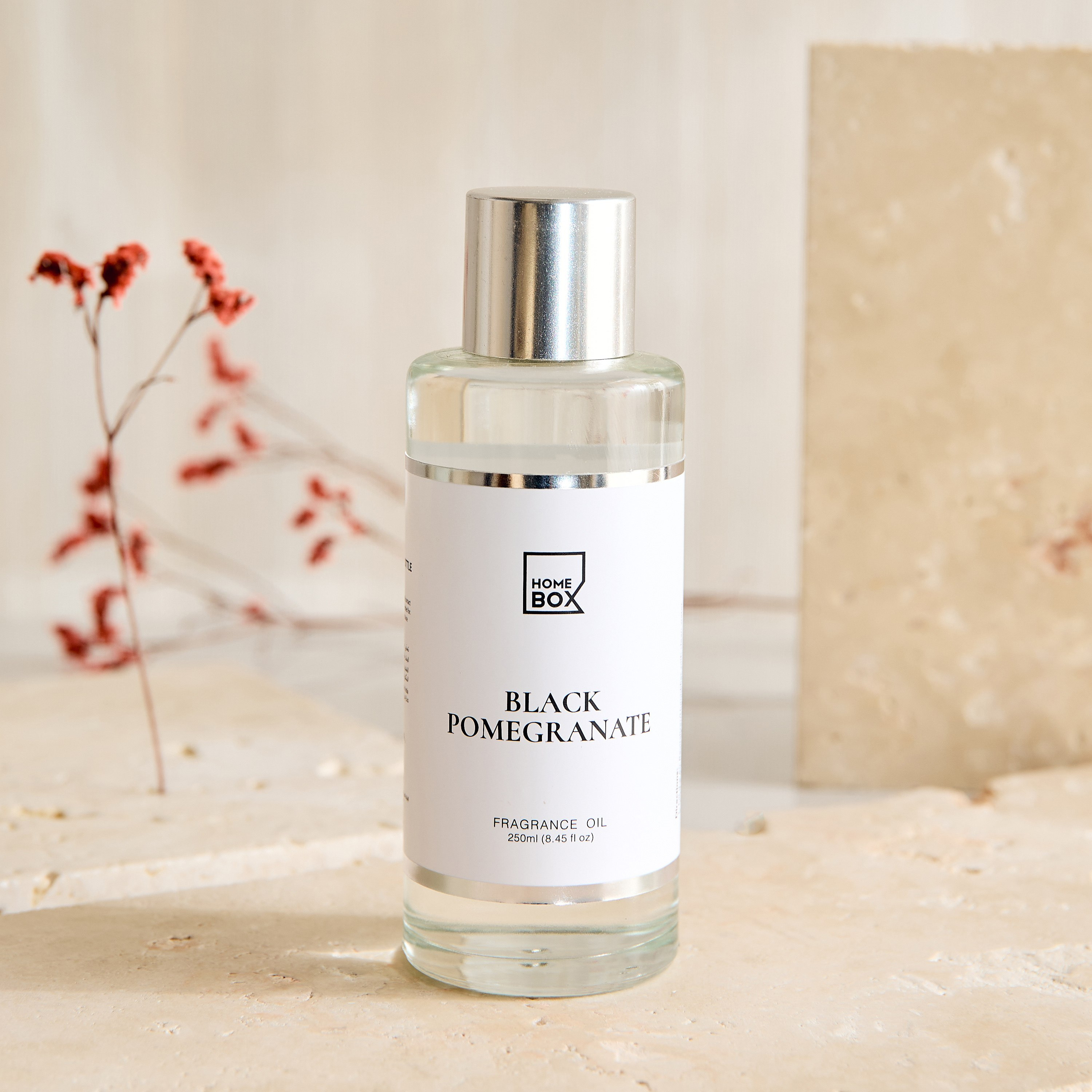 Nina Allure Pomegranate Noir Fragrance Oil in Glass Bottle  - 250 ml-hbxhomeware-hbxdecorandfurnishings-image-1