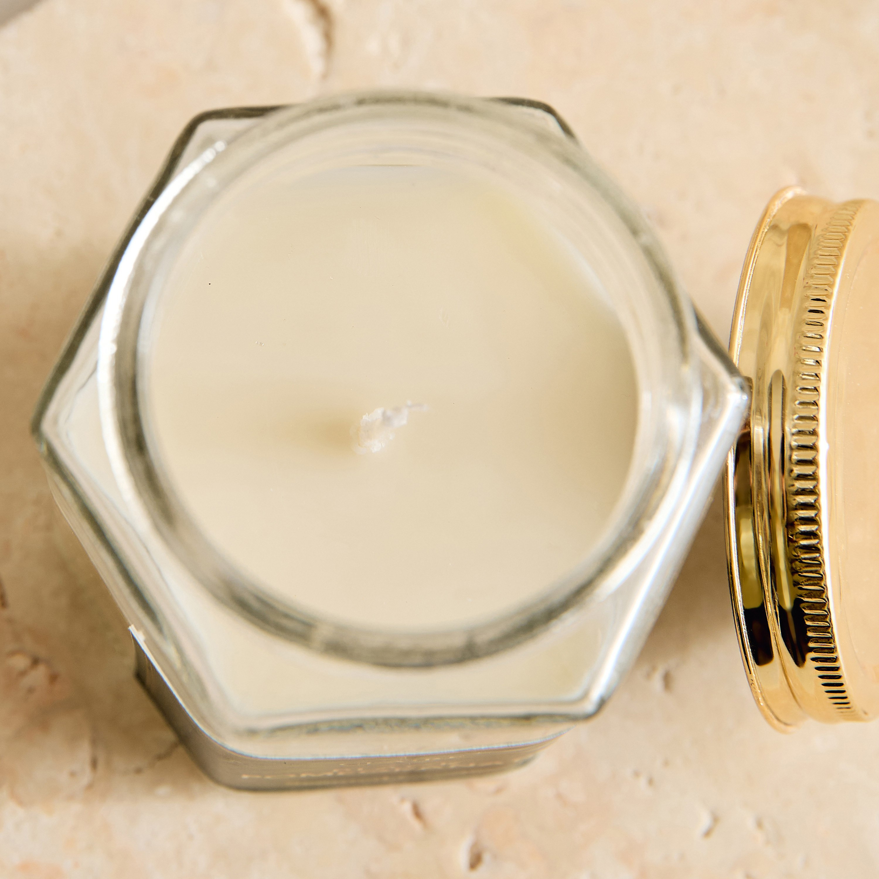 Nina Claire Pomegranate Noir Hexa Glass Jar Candle - 150 gm-PROMO_HB_BH_B1G1_250925-image-3