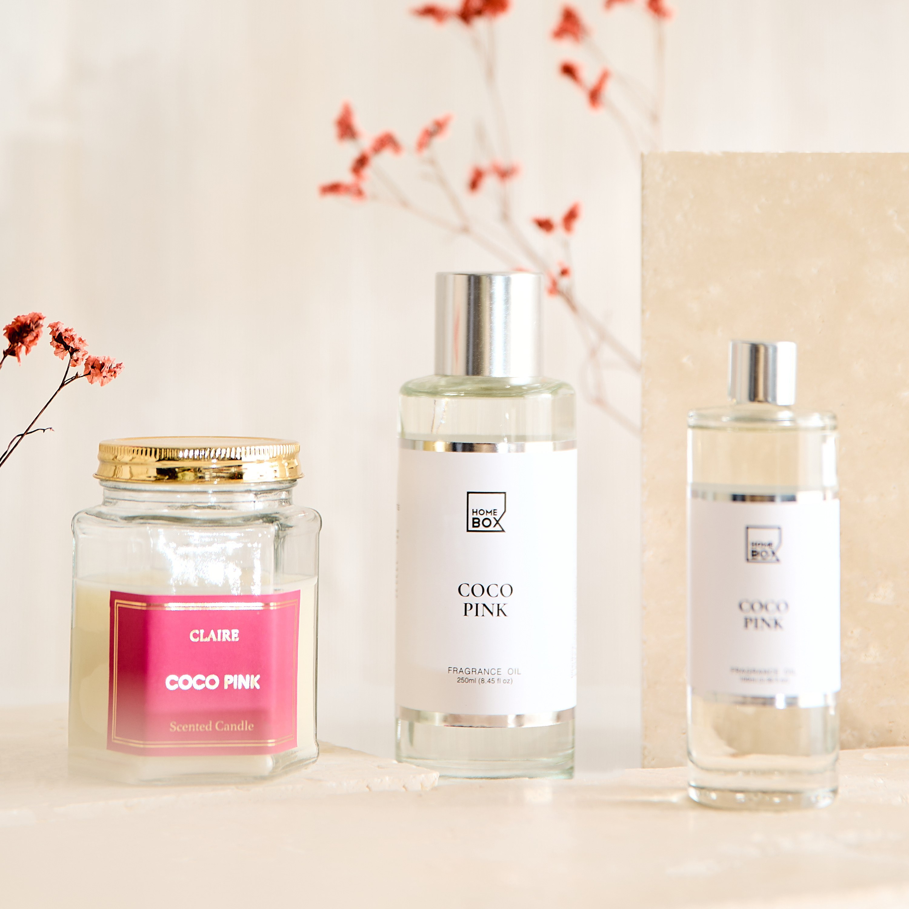 جرة شمعة برجاندي كوكو بينك من نينا كلير - 150 جرام-hbxhomeware-homefragrance-fragrantcandles-image-7