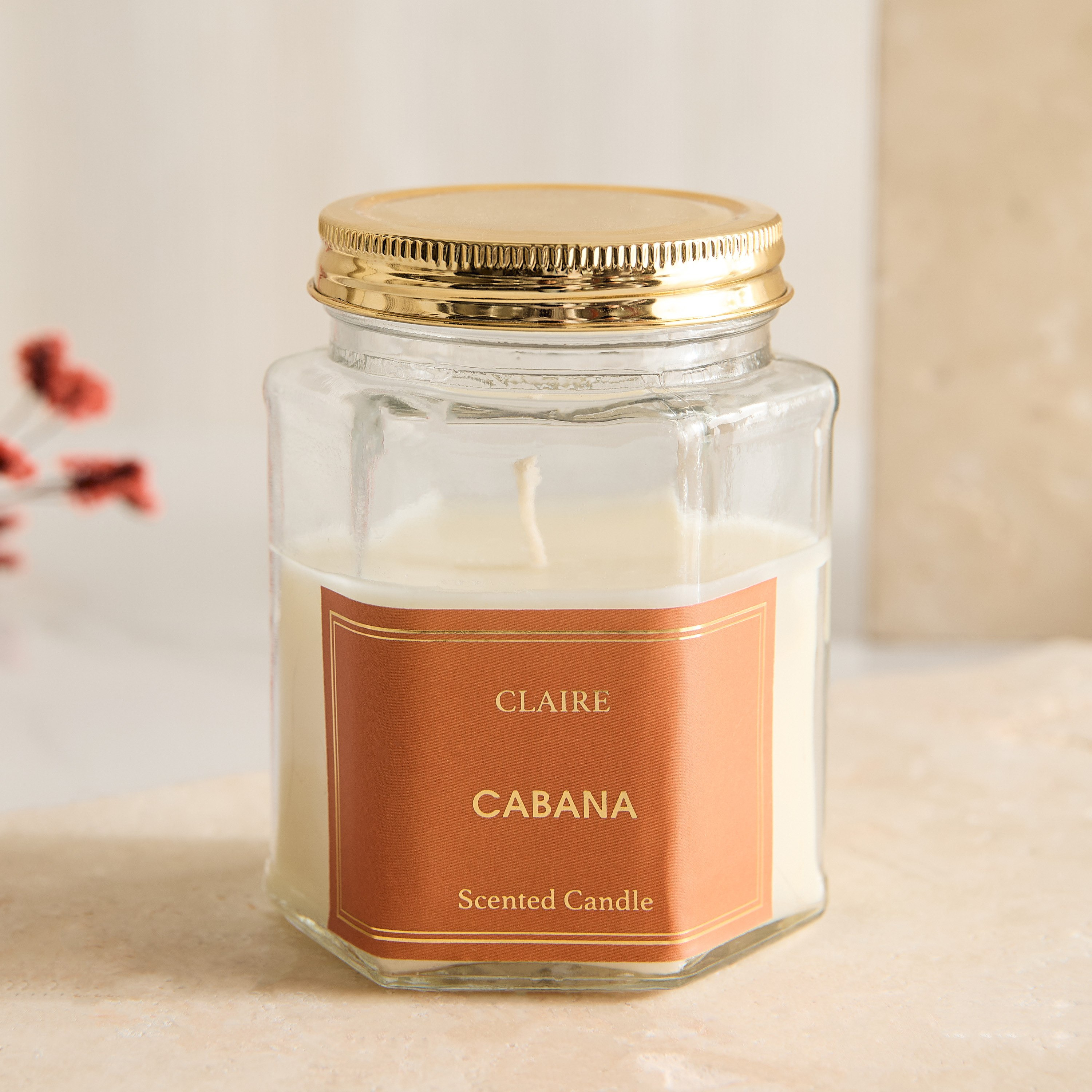 Nina Claire Cabana Hexa Glass Jar Candle - 150 gm-PROMO_HB_BH_B1G1_250925-image-4