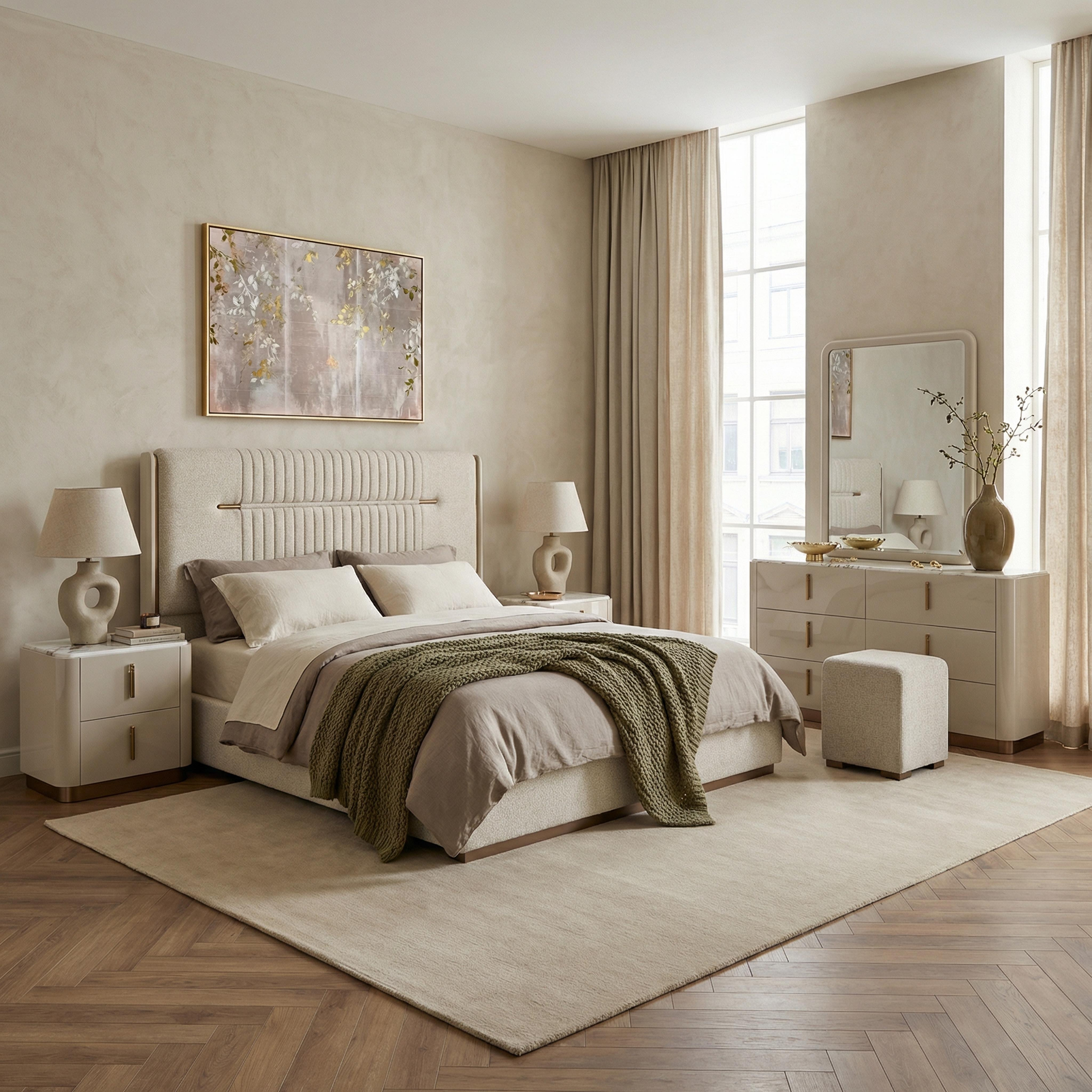 Grande 6-Piece King Bedroom Set - 180x200 cm-hbxbedroom-bedsandbedsets-bedroomsets-king-image-1