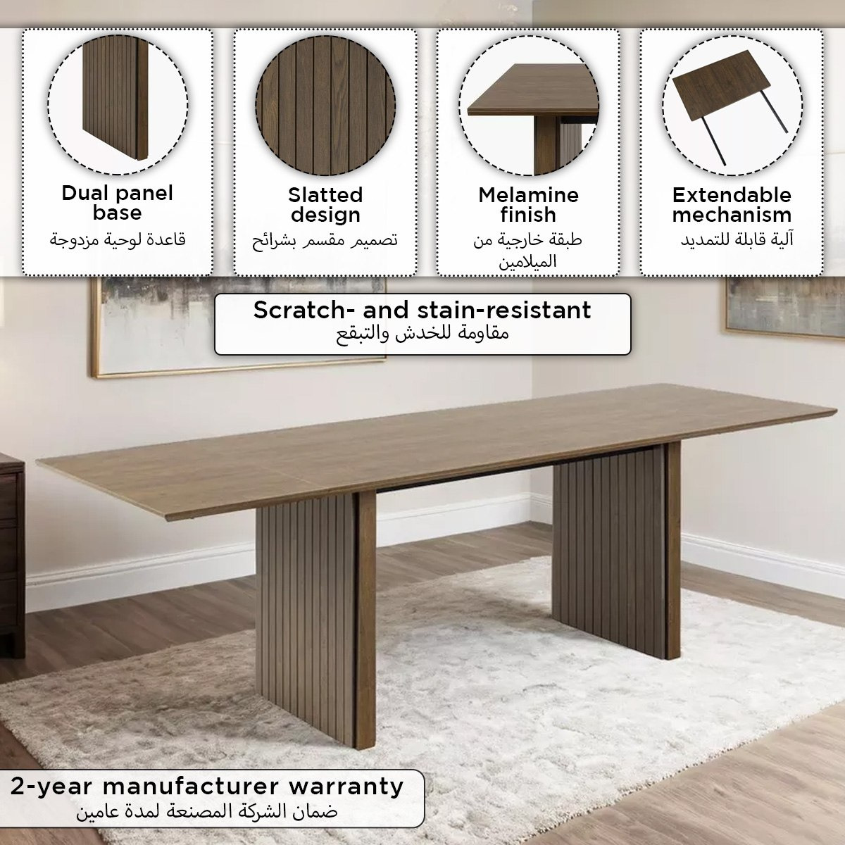 Ashwell 6 to 8 Seater Extendable Dining Table-hbxdiningroom-diningtablesandsets-diningtables-sixseater-image-9