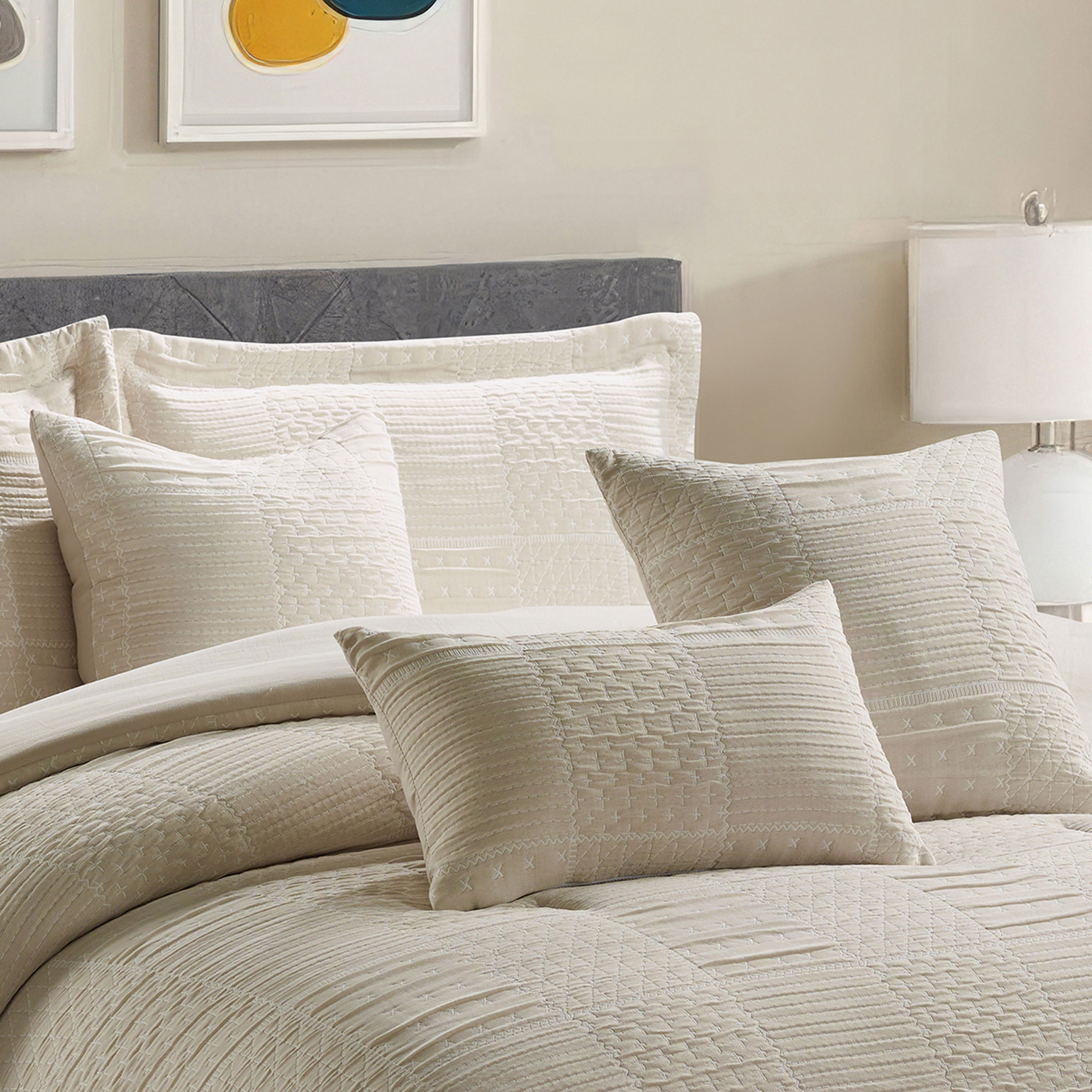 Braxton Check 7-Piece BIAB King Comforter Set - 220x240 cm-hbxhomeware-hbxbedroom-image-2