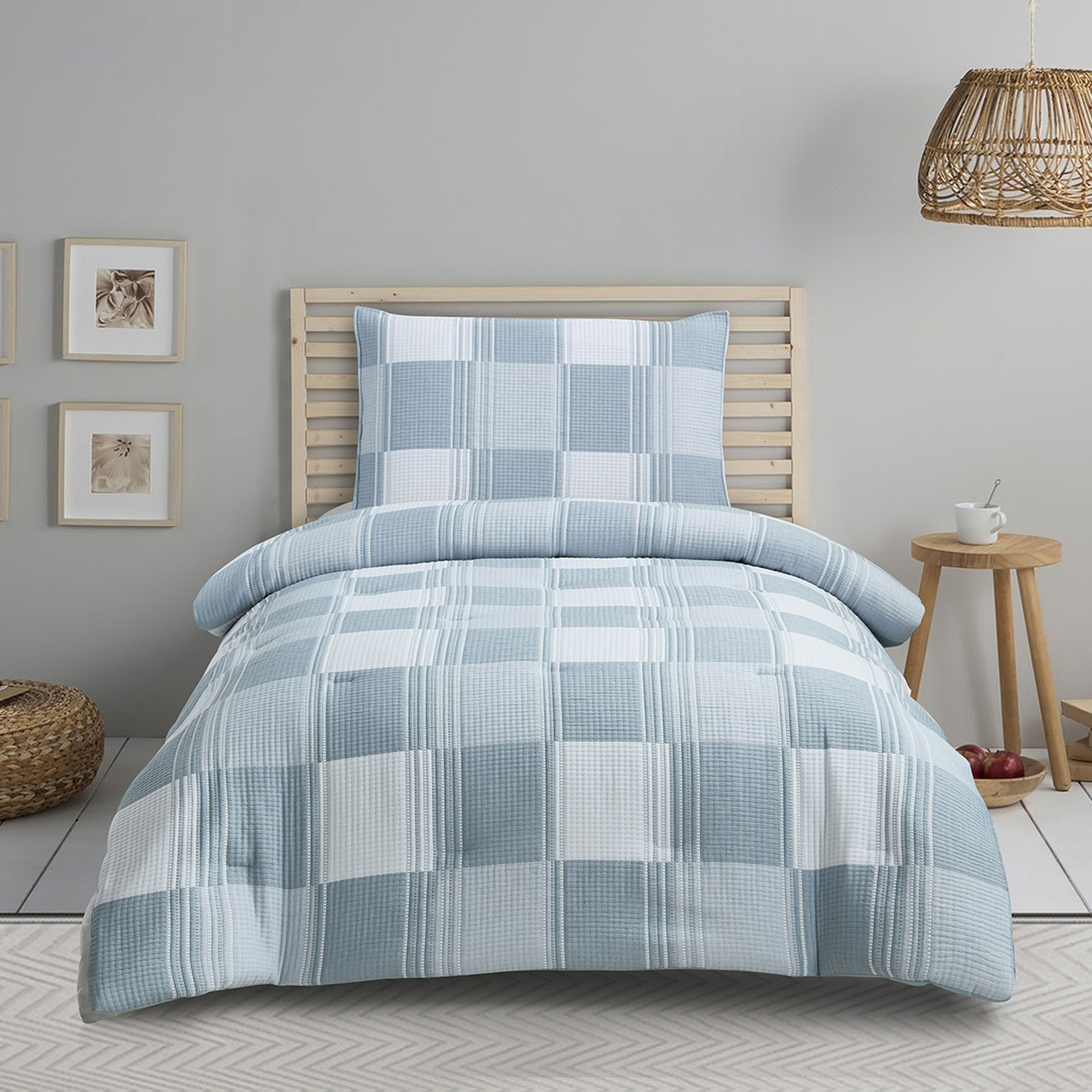 Tom Charles 2-Piece Poly/Cotton Jacquard Single Comforter Set - 135x220 cm-hbxhomeware-hbxkidsandyouth-image-1