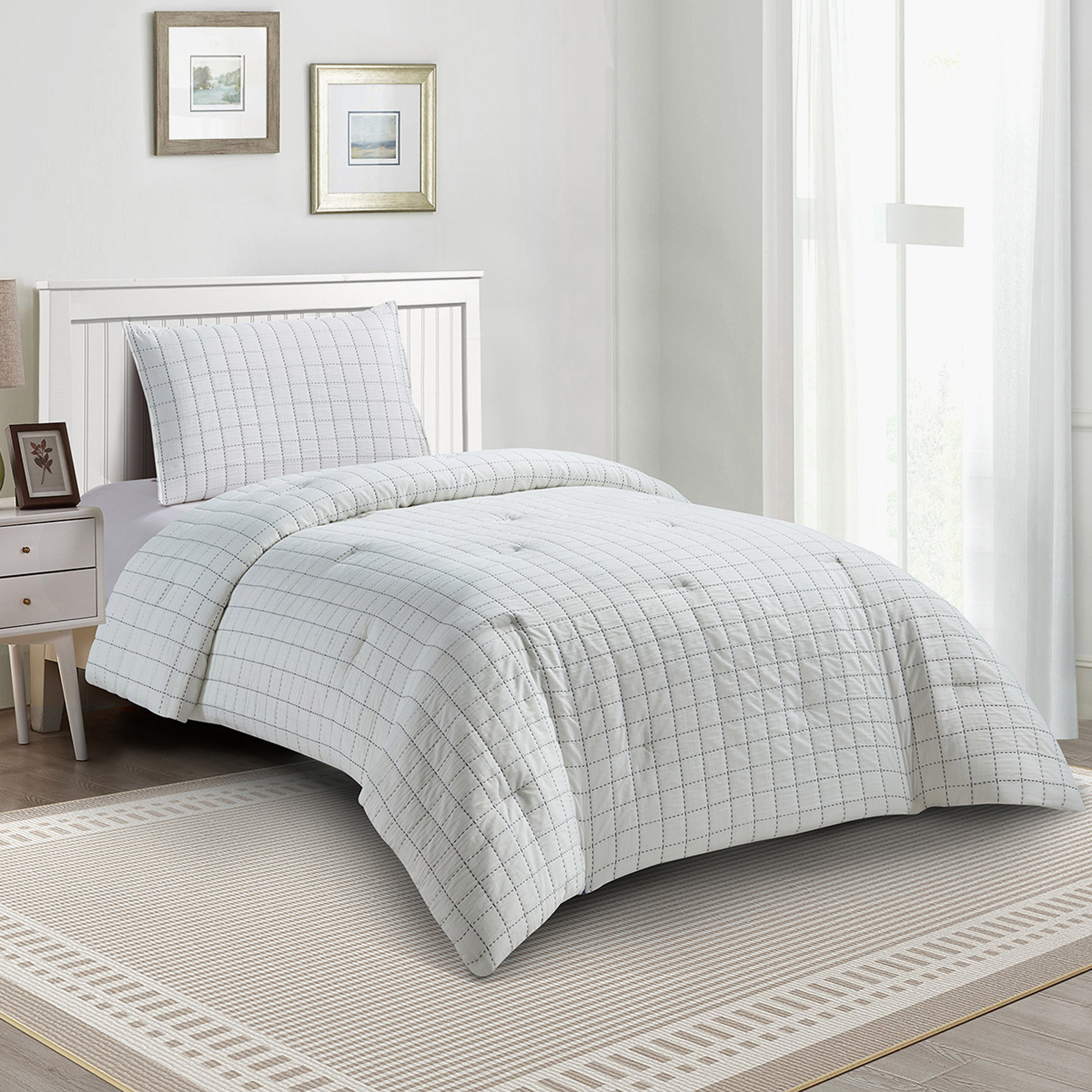 Tom Silas 2-Piece Poly Jacquard Twin Comforter Set - 160x220 cm-hbxhomeware-hbxkidsandyouth-image-2