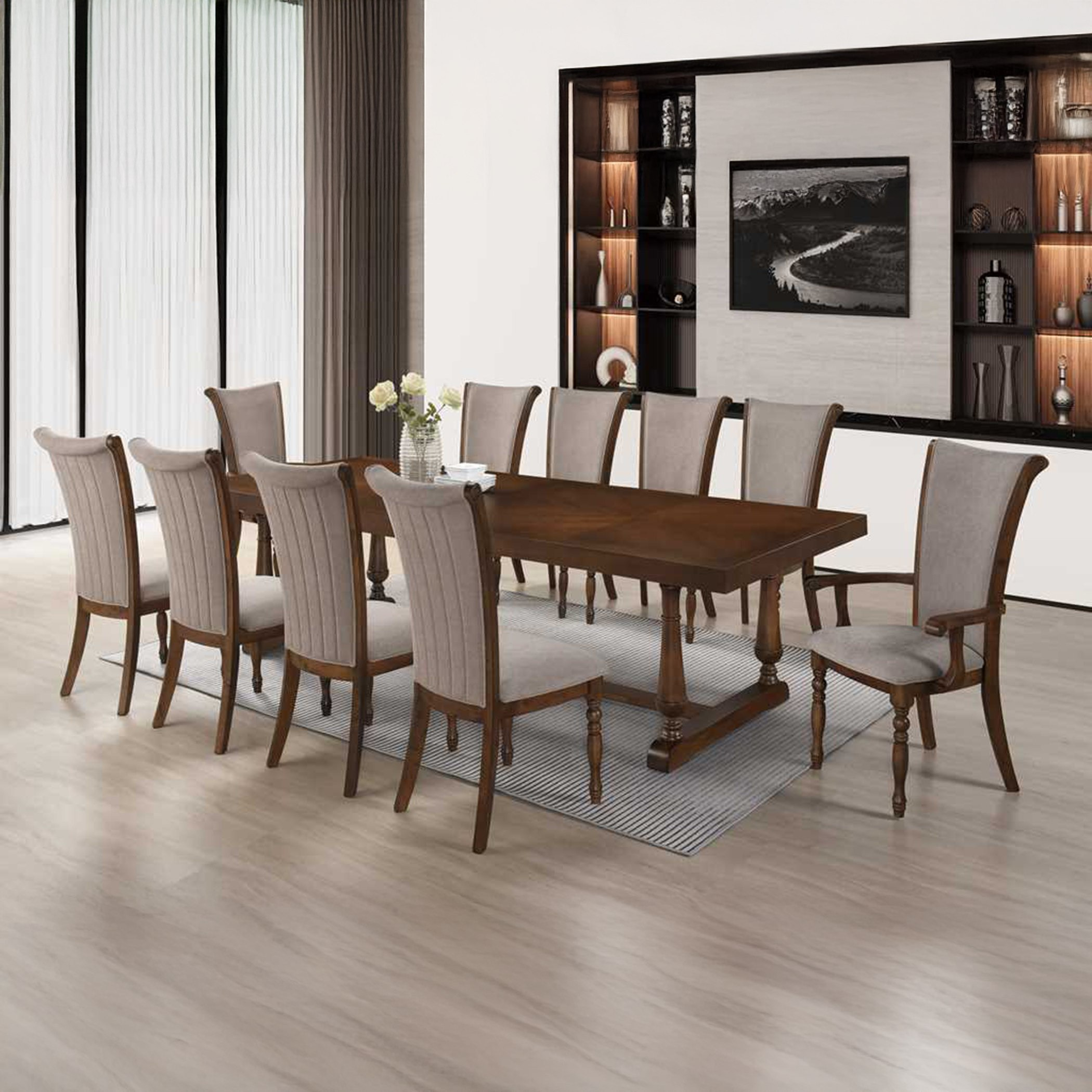 طقم طاولة سفرة 10 مقاعد من الخشب الصلب من بومونت-hbxfurniture-diningroom-diningsets-tenseater-image-1