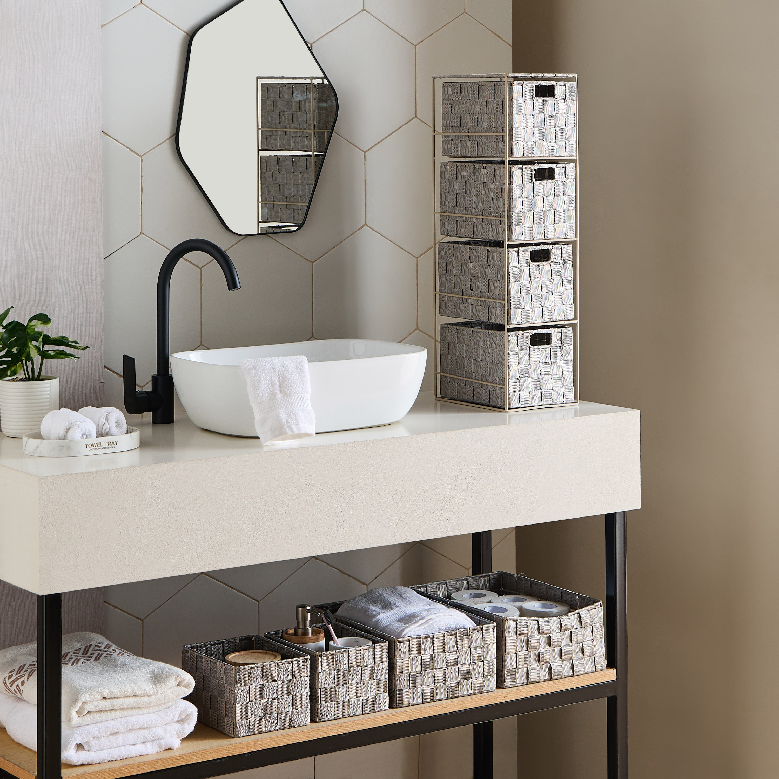 Strap 4-Tier Drawer Storage Cabinet - 25x18x65 cm-hbxbedroom-bedroomaccessories-bedroomstorage-image-5
