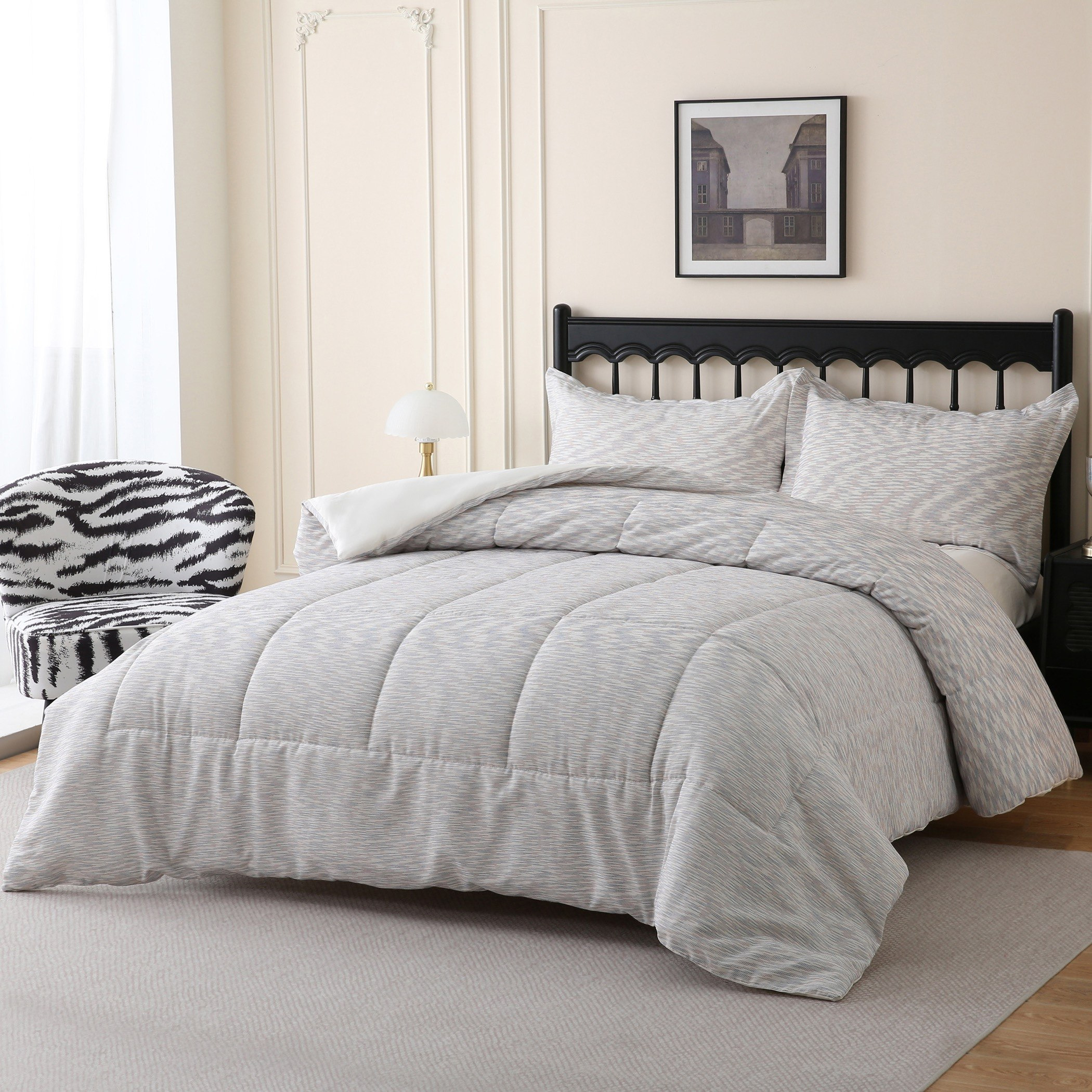 Braxton Space 3-Piece Dyed Twin Jacquard Comforter Set - 160x220 cm-hbxhomeware-hbxbedroom-image-2