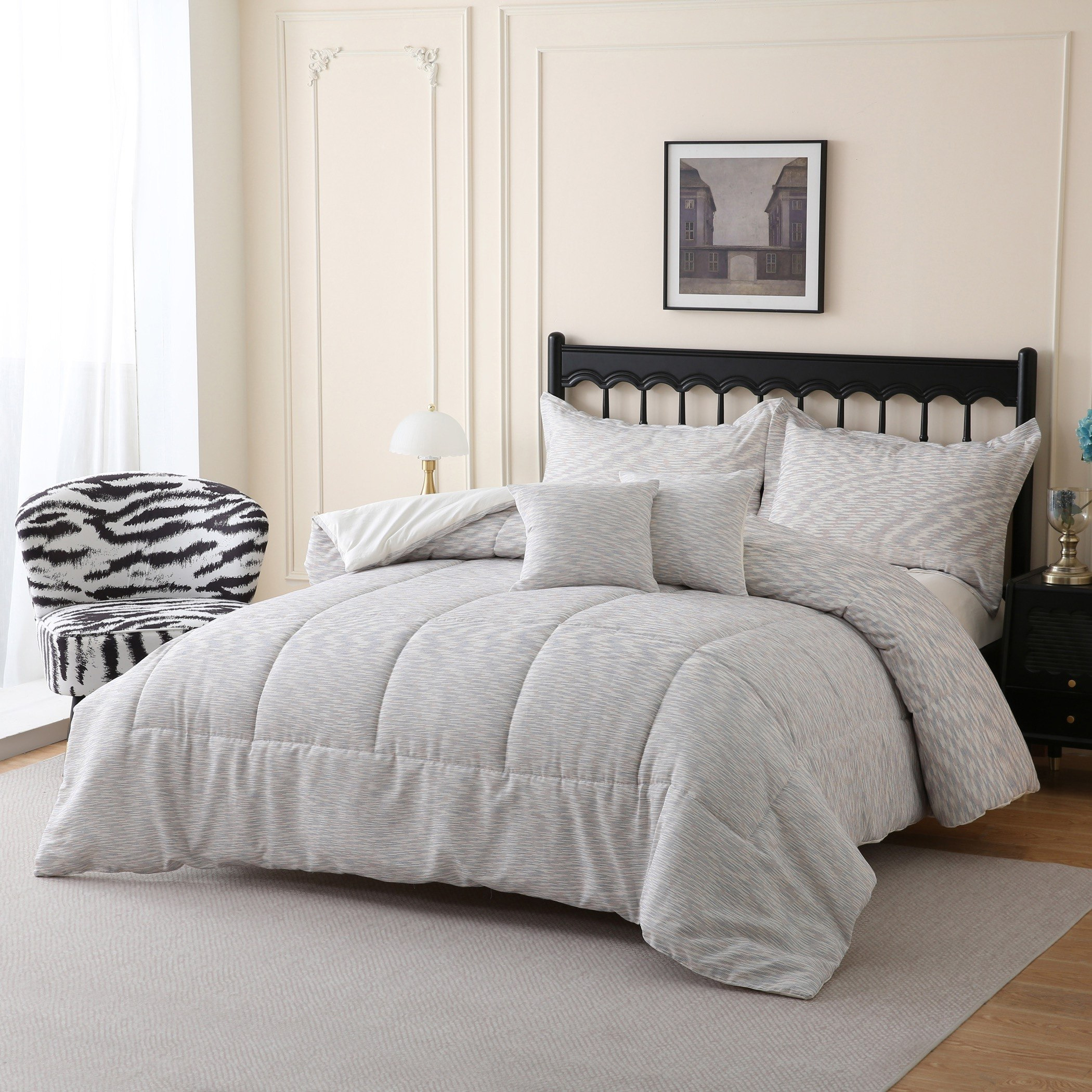 طقم لحاف جاكار كينج مصبوغ 5 قطع سبيس من براكستون - 220x240 سم-hbxhomeware-hbxbedroom-image-3