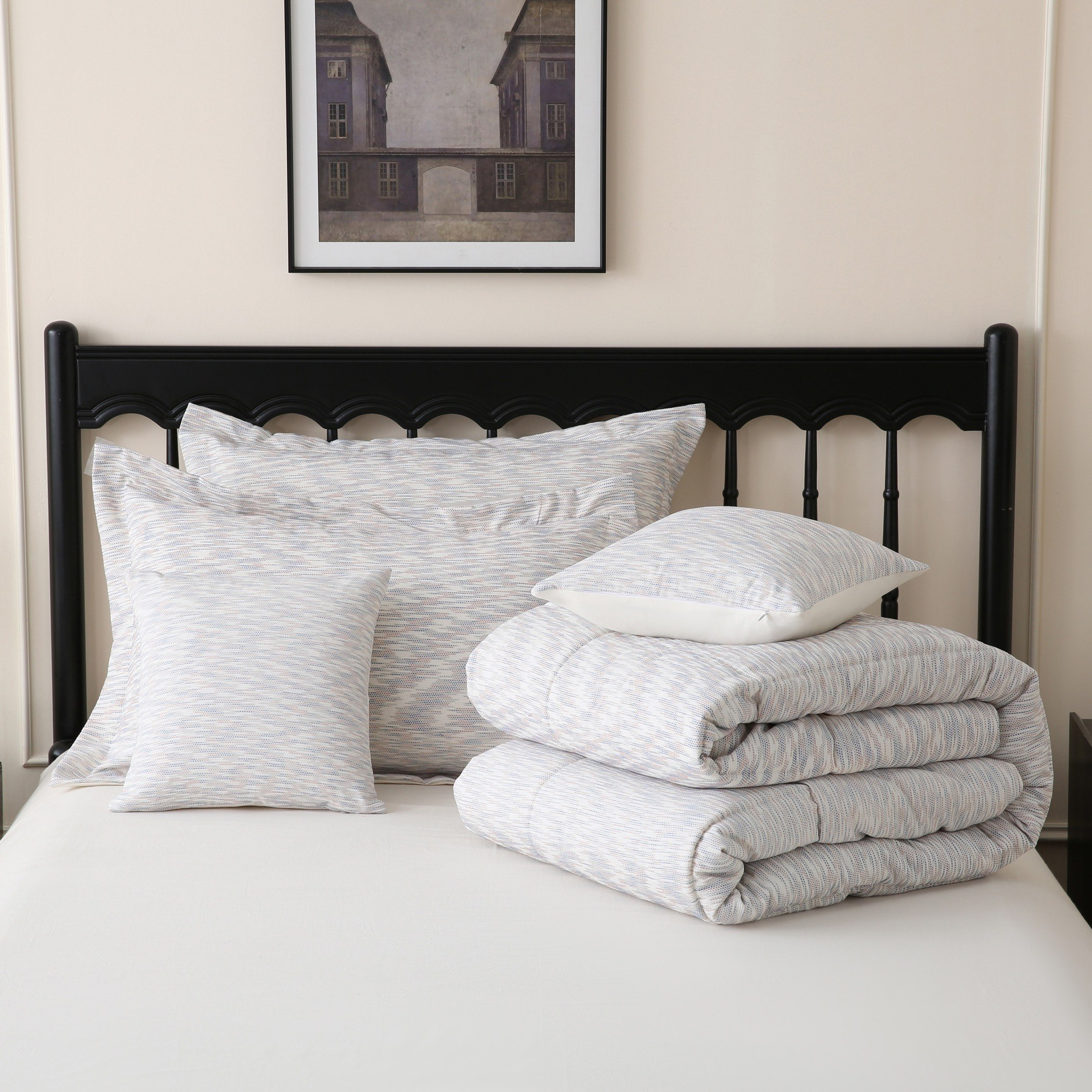 طقم لحاف جاكار كينج مصبوغ 5 قطع سبيس من براكستون - 220x240 سم-hbxhomeware-hbxbedroom-image-7