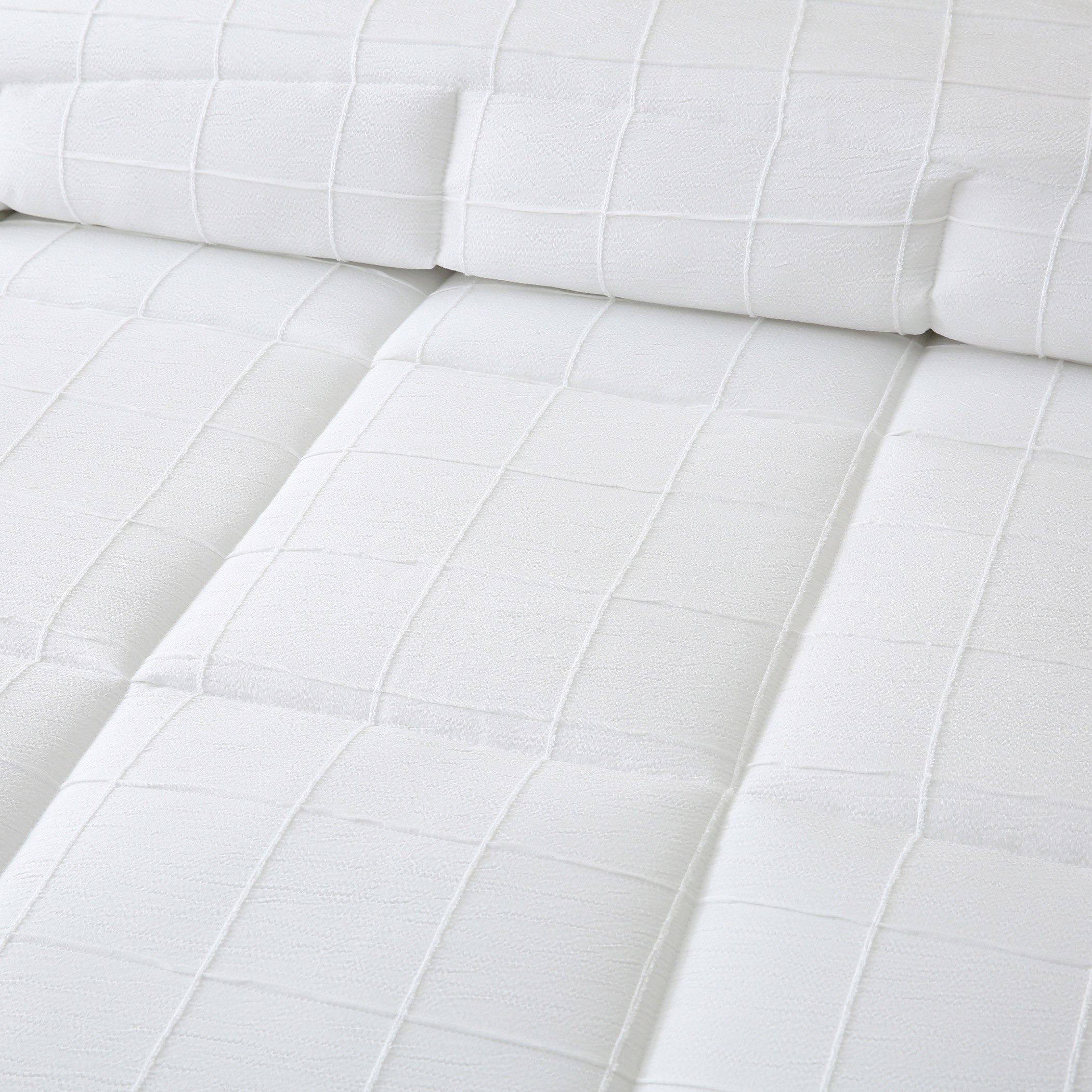 White Bliss Crep 3-Piece Twin Comforter Set - 160x220 cm-hbxhomeware-hbxbedroom-image-4