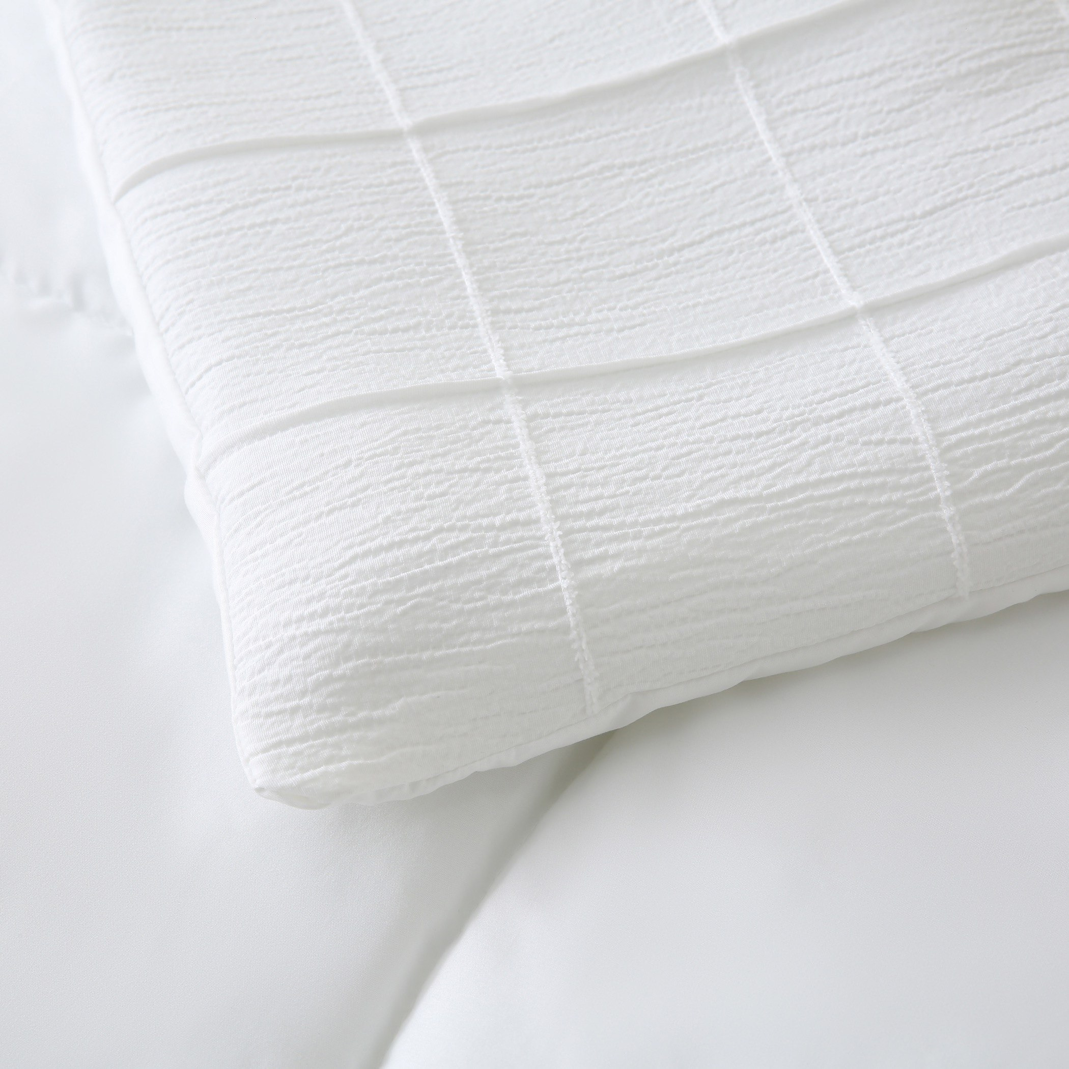 White Bliss Crep 3-Piece Twin Comforter Set - 160x220 cm-hbxhomeware-hbxbedroom-image-5