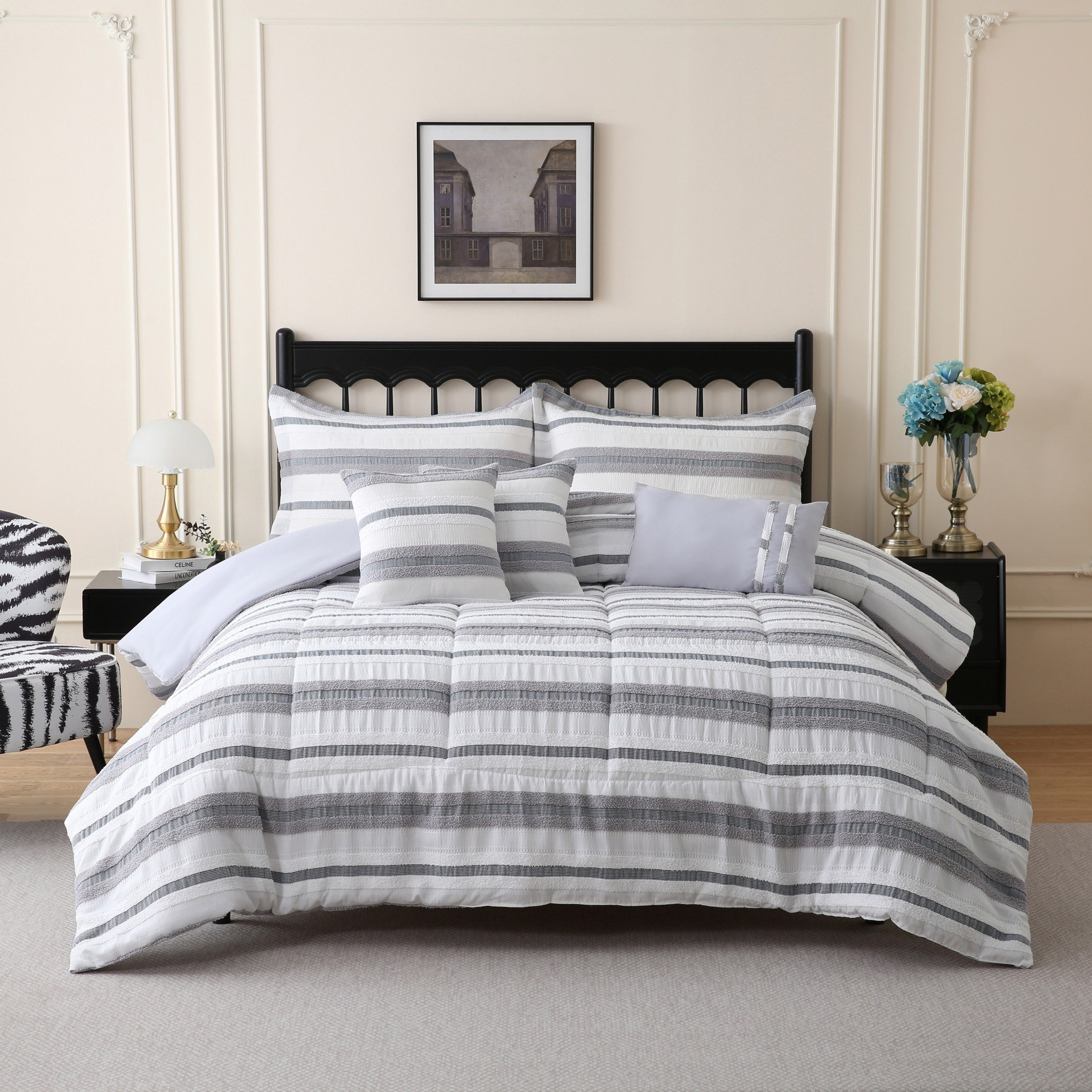Mersin Tuft 7-Piece BIAB King Comforter Set - 220x240 cm-hbxhomeware-hbxbedroom-image-1