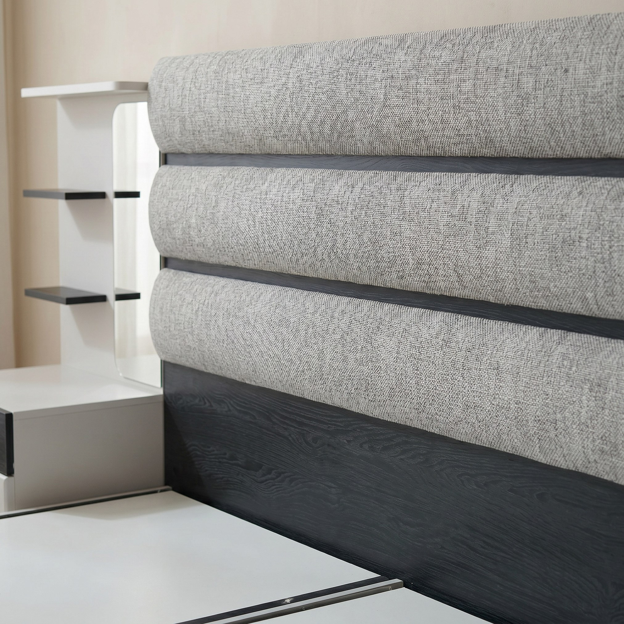 طقم غرفة نوم كينج 5 قطع من زيورخ - 180x200 سم-hbxbedroom-bedsandbedsets-bedroomsets-king-image-4