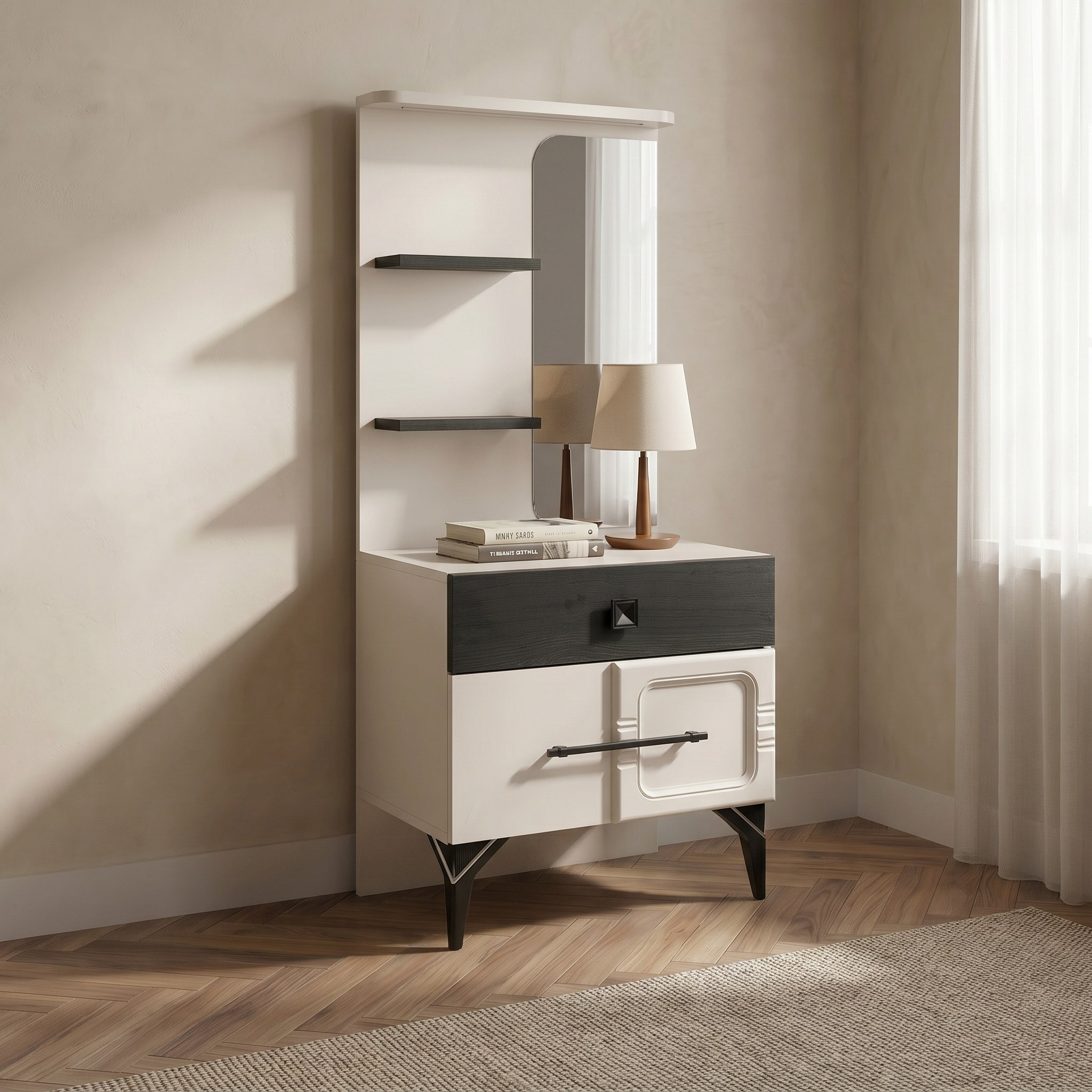 طقم غرفة نوم كينج 5 قطع من زيورخ - 180x200 سم-hbxbedroom-bedsandbedsets-bedroomsets-king-image-8
