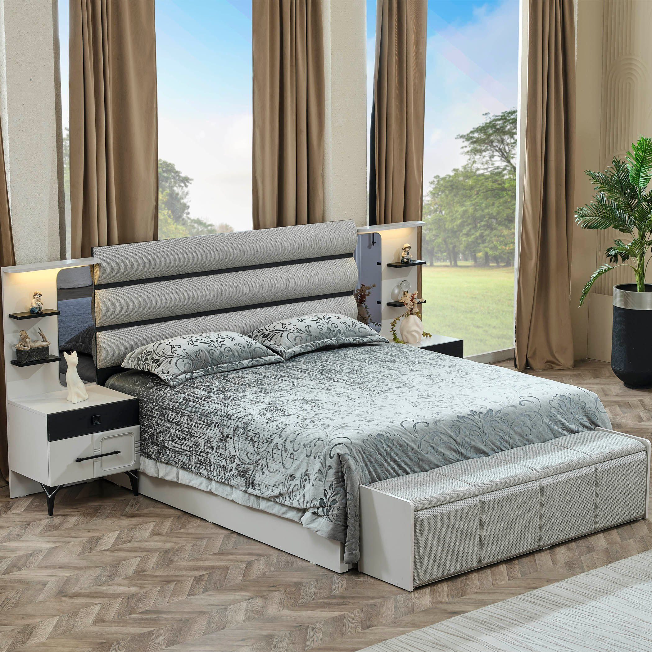 بنش سرير قماشي بمساحة تخزين من زيورخ-hbxfurniture-sofasandarmchairs-benches-image-4