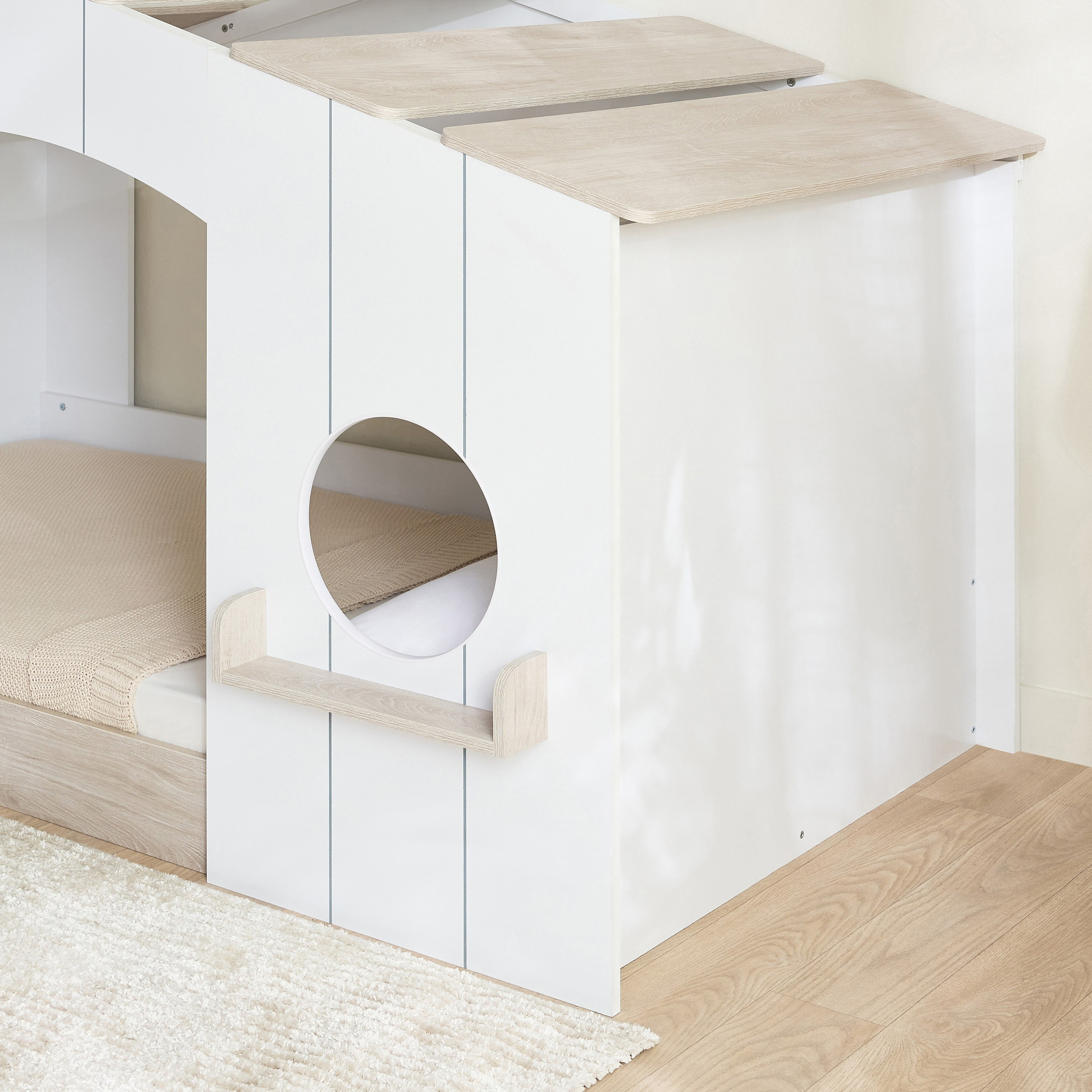 Movo Ivory Halmstad House Bed - 90x190 cm-hbxfurniture-bedsandbedsets-beds-single-image-5