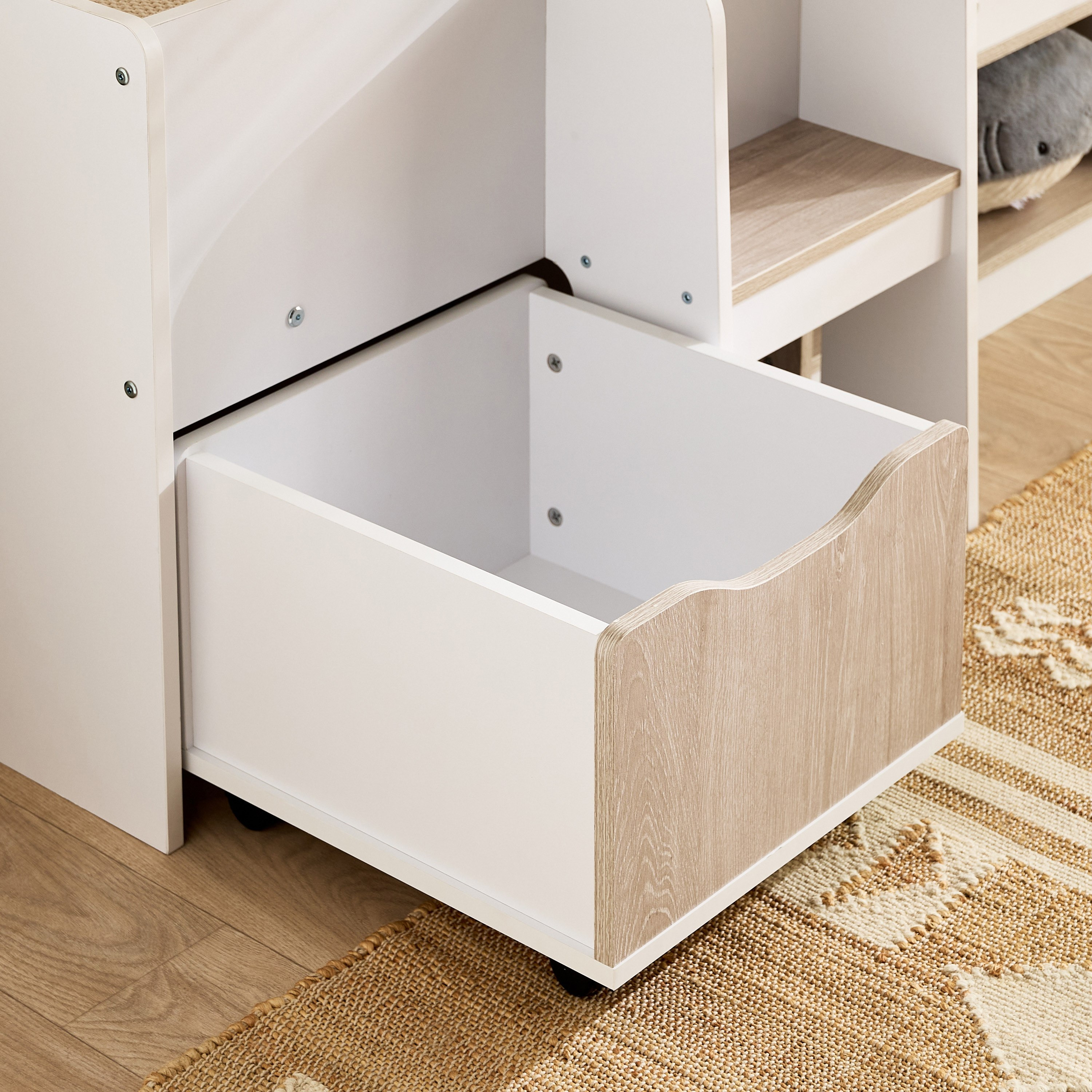 Ivory Halmstad House Single Bed with Storage - 90x190 cm-hbxfurniture-bedsandbedsets-beds-single-image-6