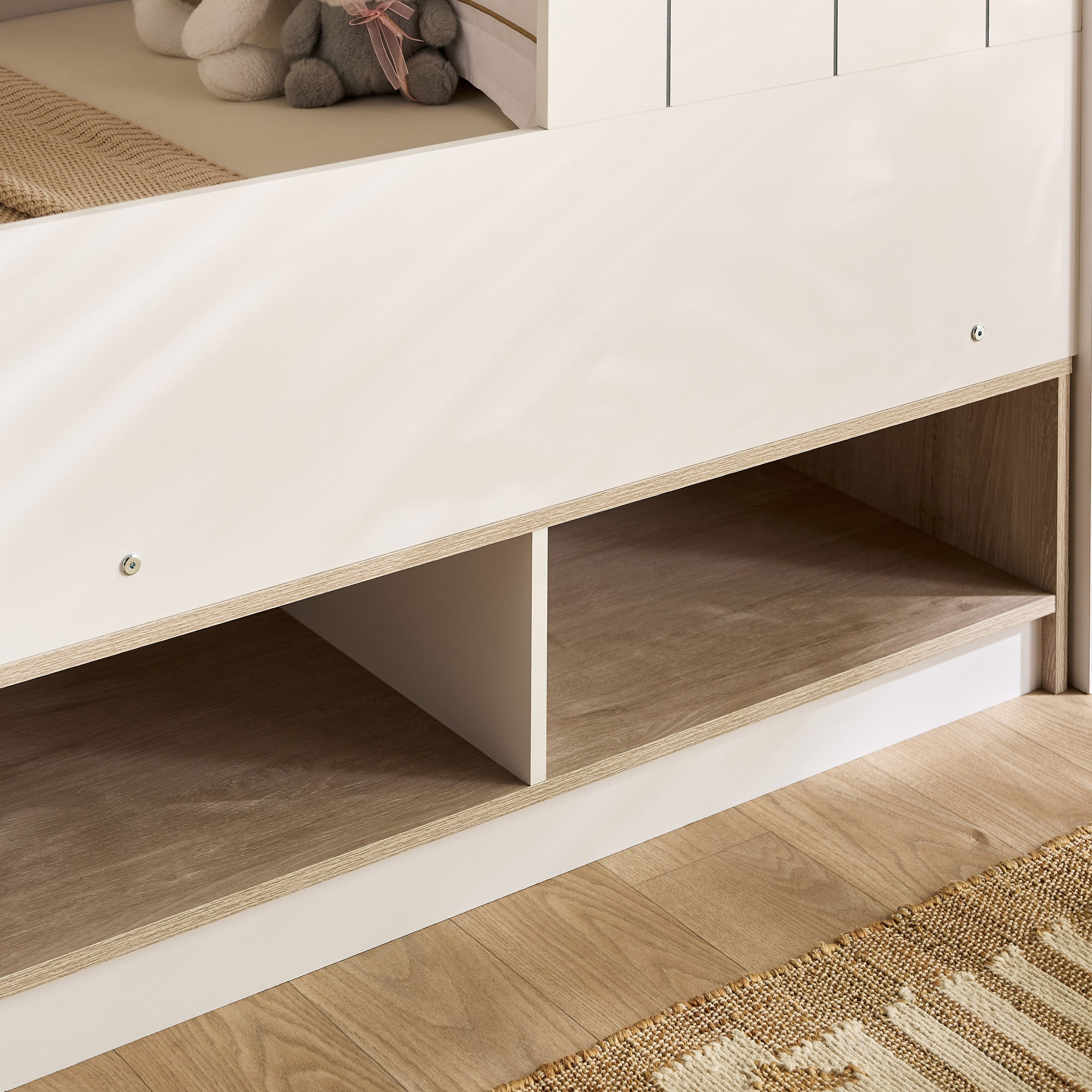 Ivory Halmstad House Single Bed with Storage - 90x190 cm-hbxfurniture-bedsandbedsets-beds-single-image-7