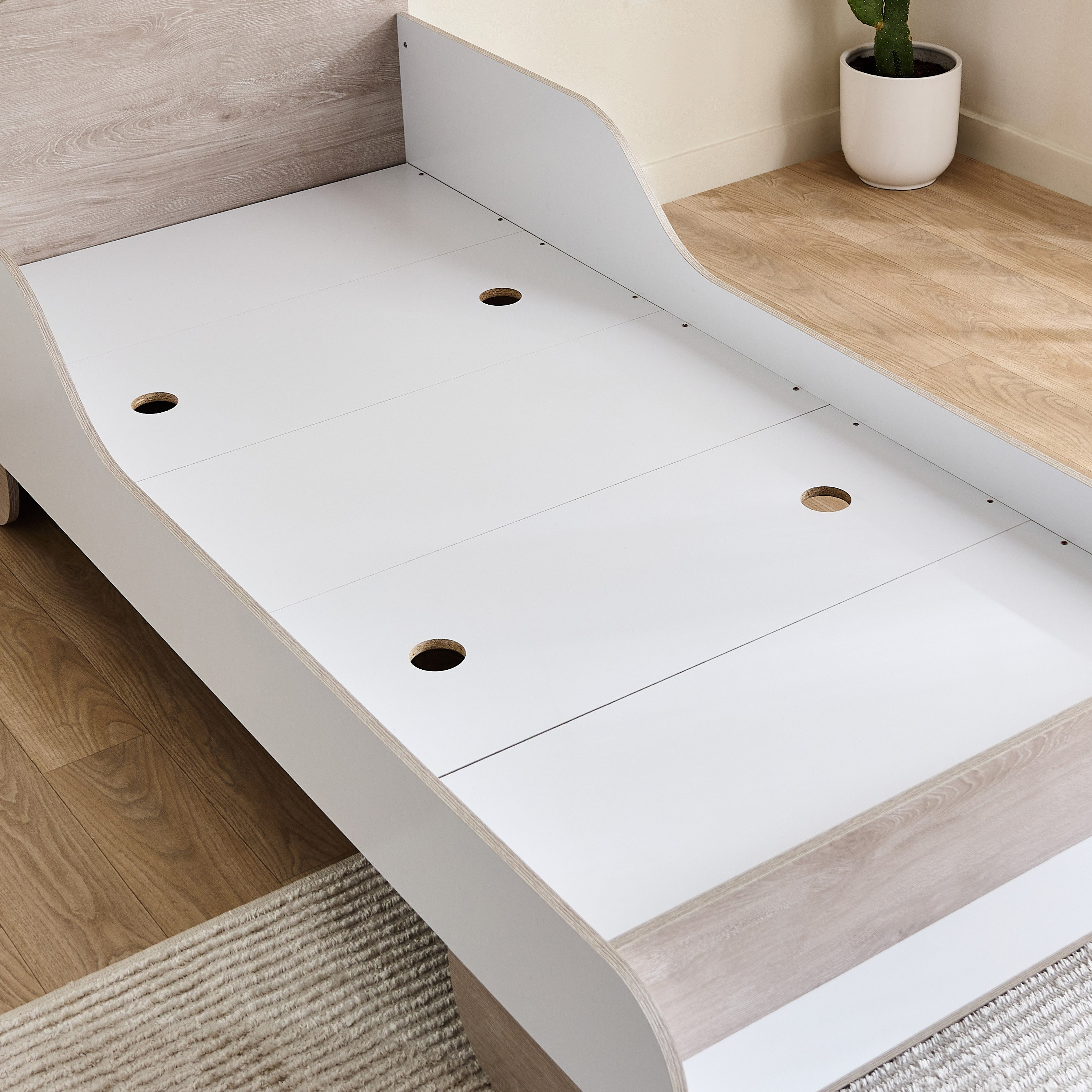 Movo Ivory Halmstad Car Bed - 90x190 cm-hbxfurniture-bedsandbedsets-beds-single-image-5