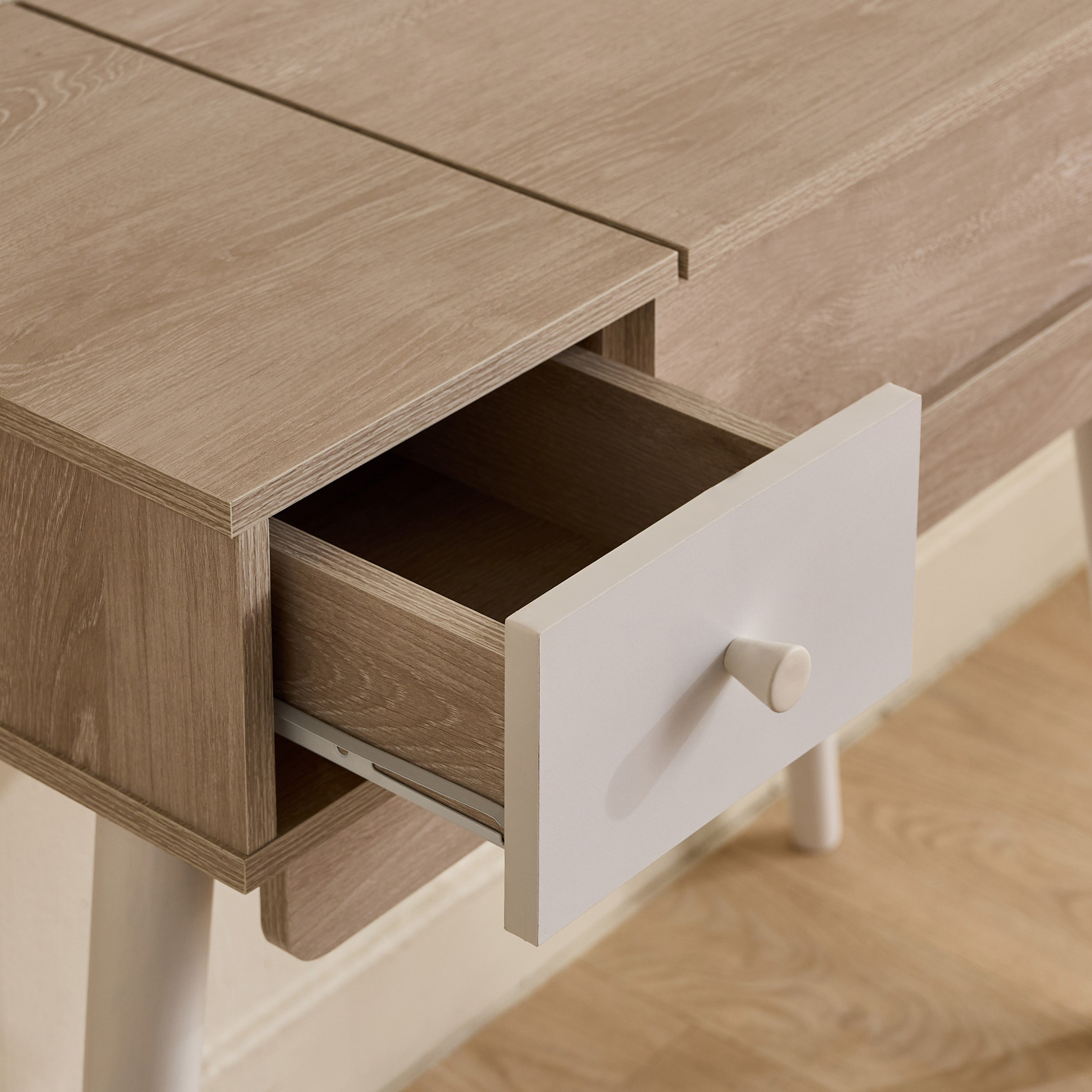 Movo Ivory Halmstad Dresser Study Table-hbxfurniture-kidsroom-kidsdressersandmirrors-image-4