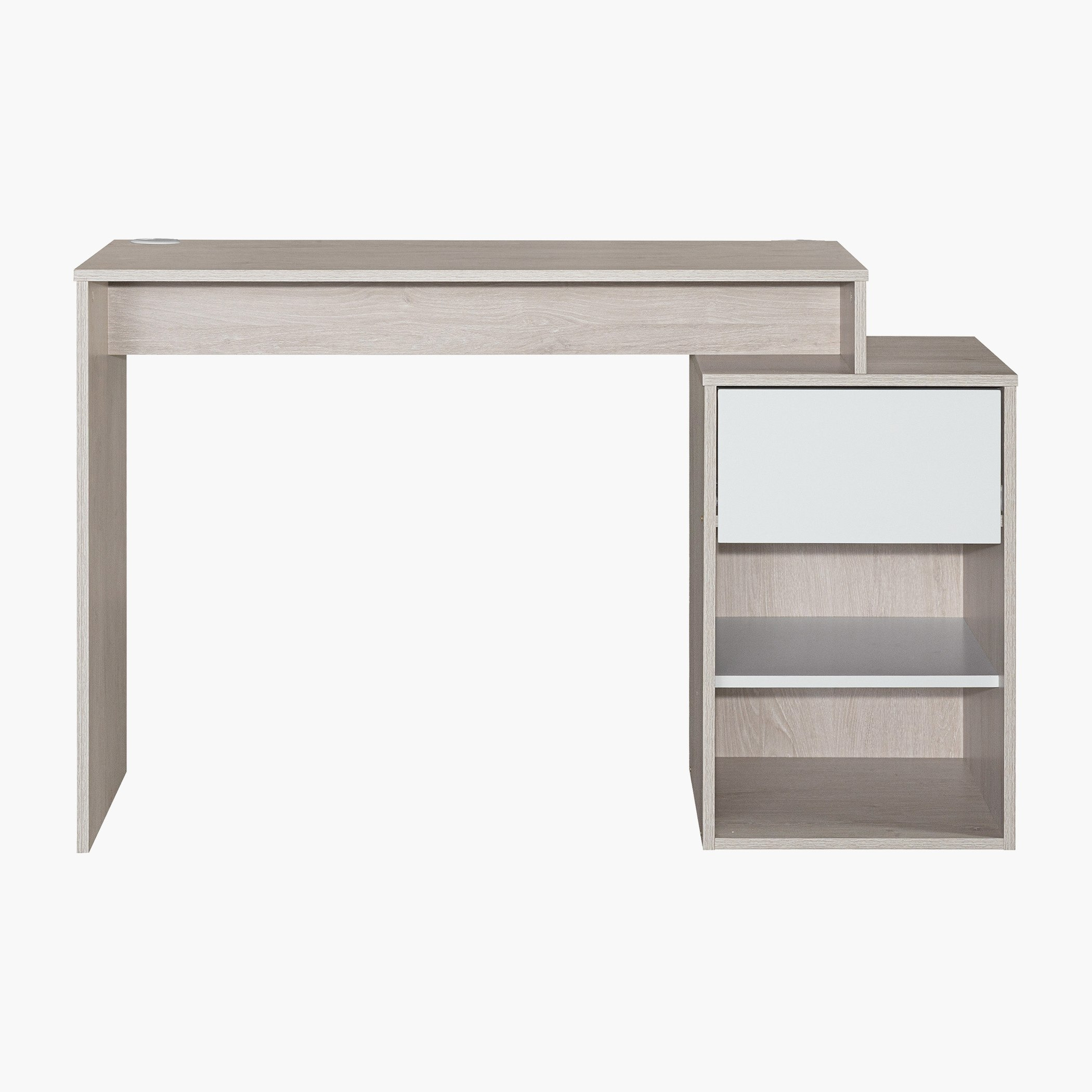 Movo Ivory Halmstad 1-Drawer Study Desk with Open Shelf-hbxfurniture-office-desks-image-6