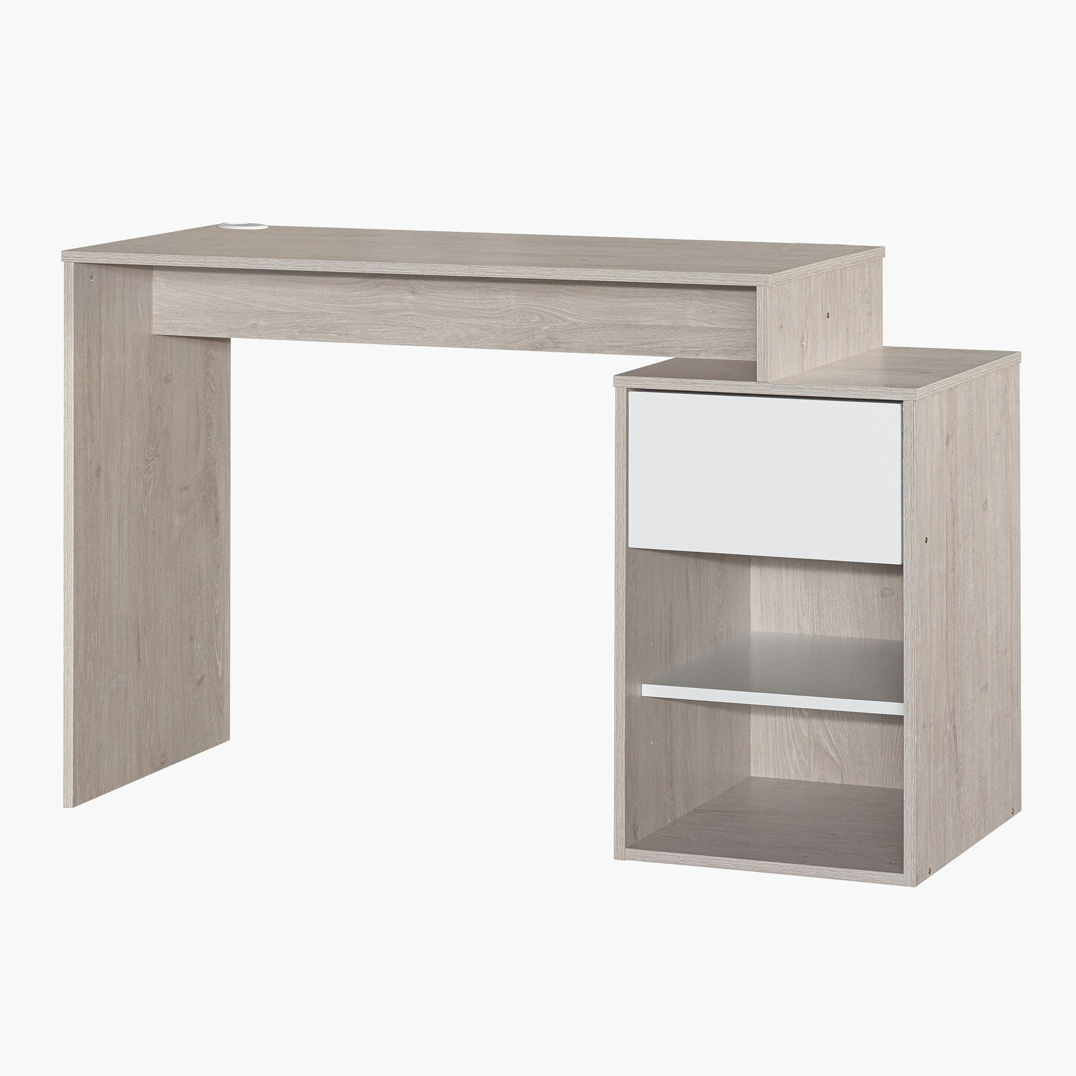 Movo Ivory Halmstad 1-Drawer Study Desk with Open Shelf-hbxfurniture-office-desks-image-7