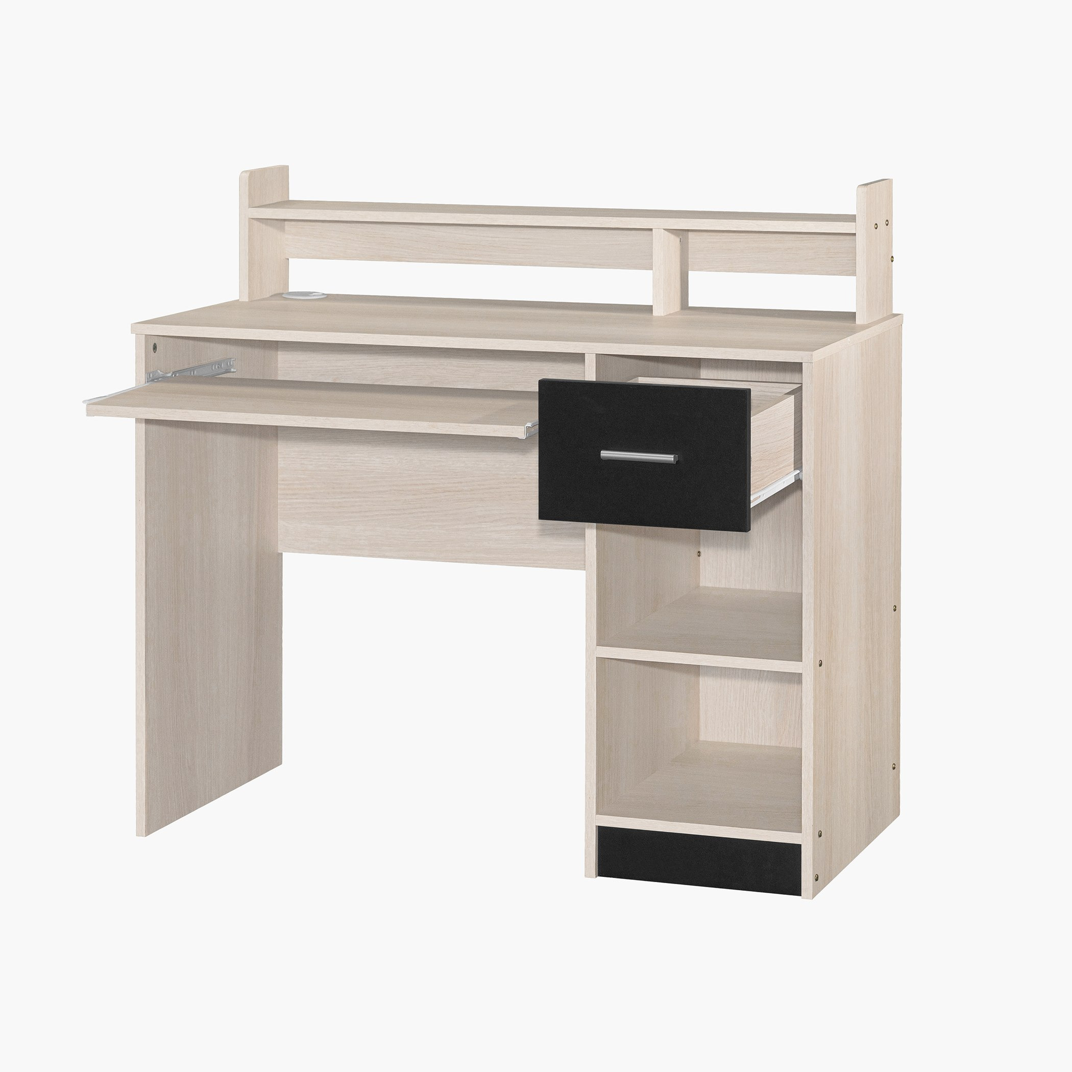 Movo Liya 1-Drawer Study Desk with Open Shelf and Keyboard Tray-hbxfurniture-office-desks-image-4
