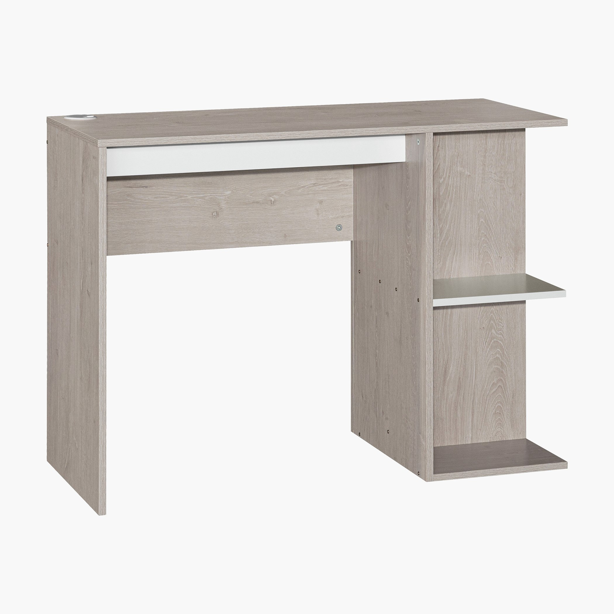 Movo Ivory Halmstad Study Desk with Open Bookcase-hbxfurniture-office-desks-image-3