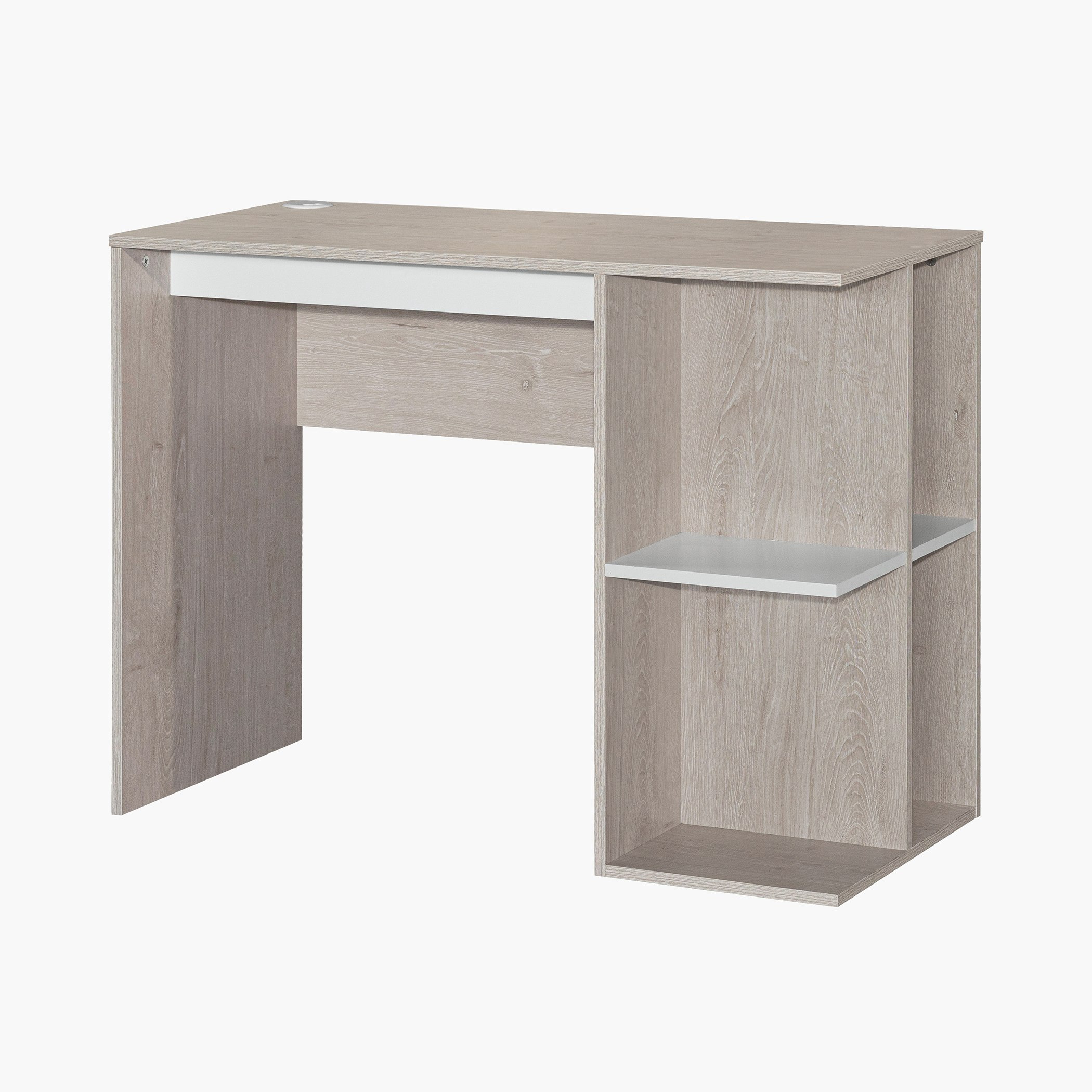 Movo Ivory Halmstad Study Desk with Open Bookcase-hbxfurniture-office-desks-image-7
