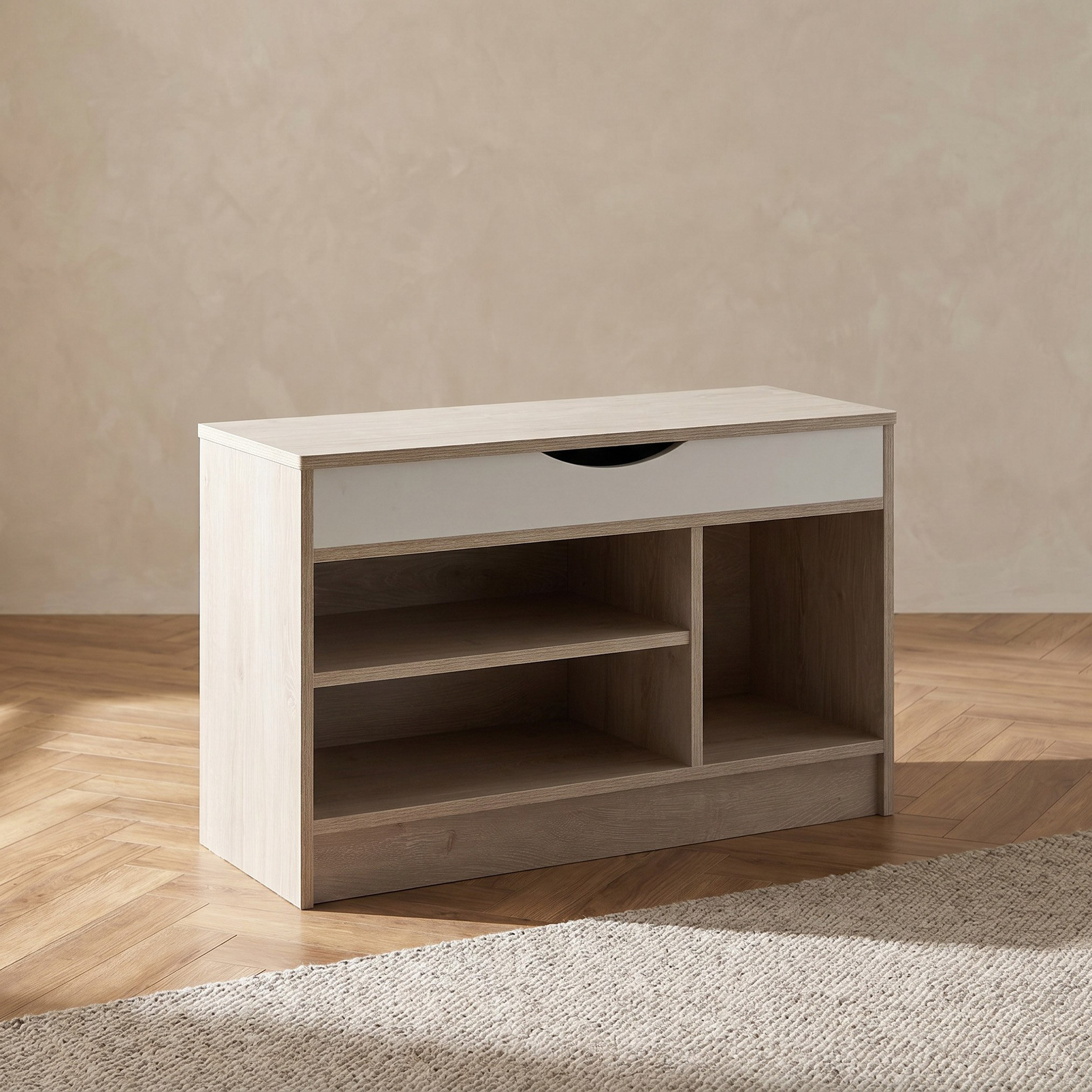 مقعد بنش بخزانة أحذية لـ5 زوجًا وباب آيفوري هالمستاد من موڤو-hbxbedroom-shoecabinetsandracks-image-2