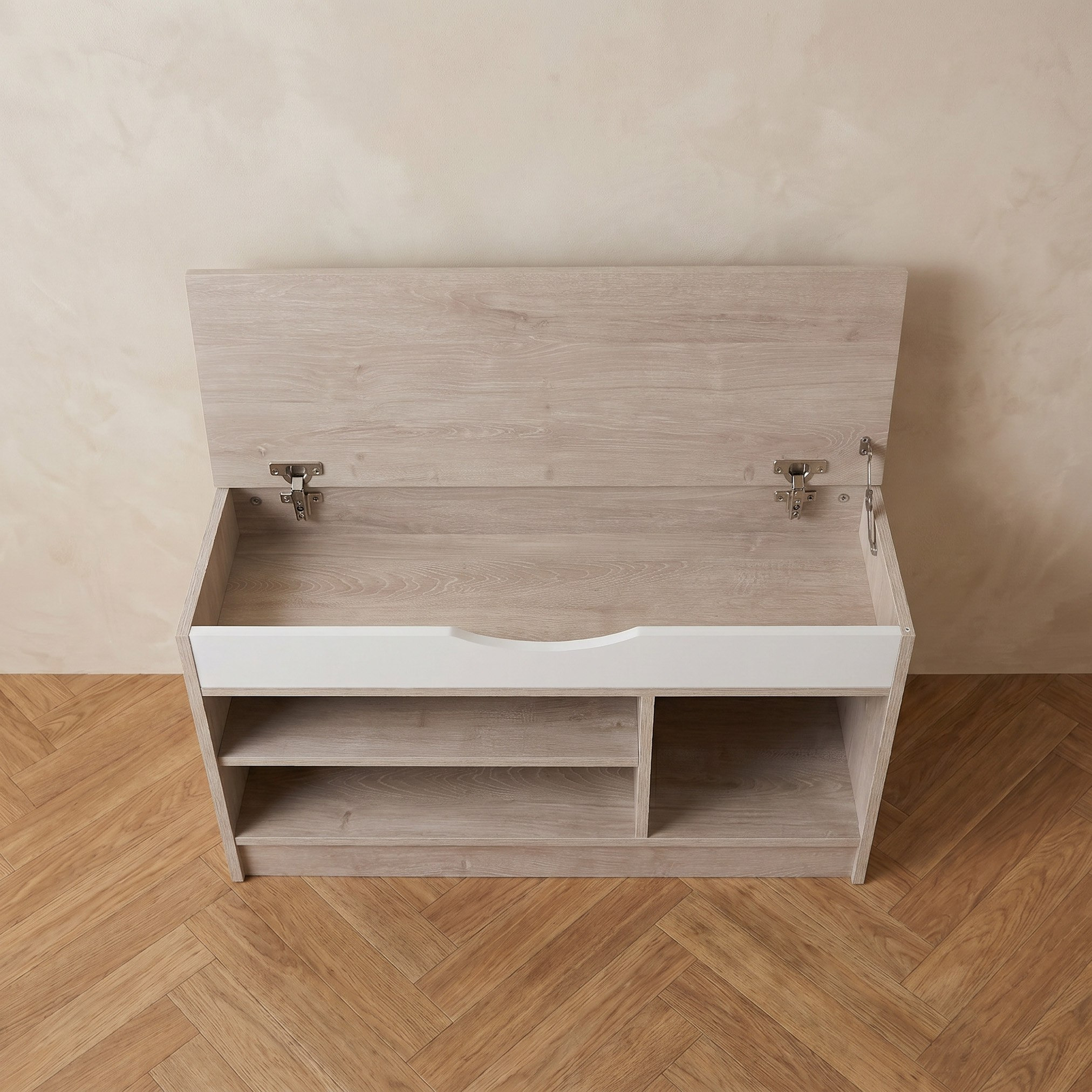 مقعد بنش بخزانة أحذية لـ5 زوجًا وباب آيفوري هالمستاد من موڤو-hbxbedroom-shoecabinetsandracks-image-7