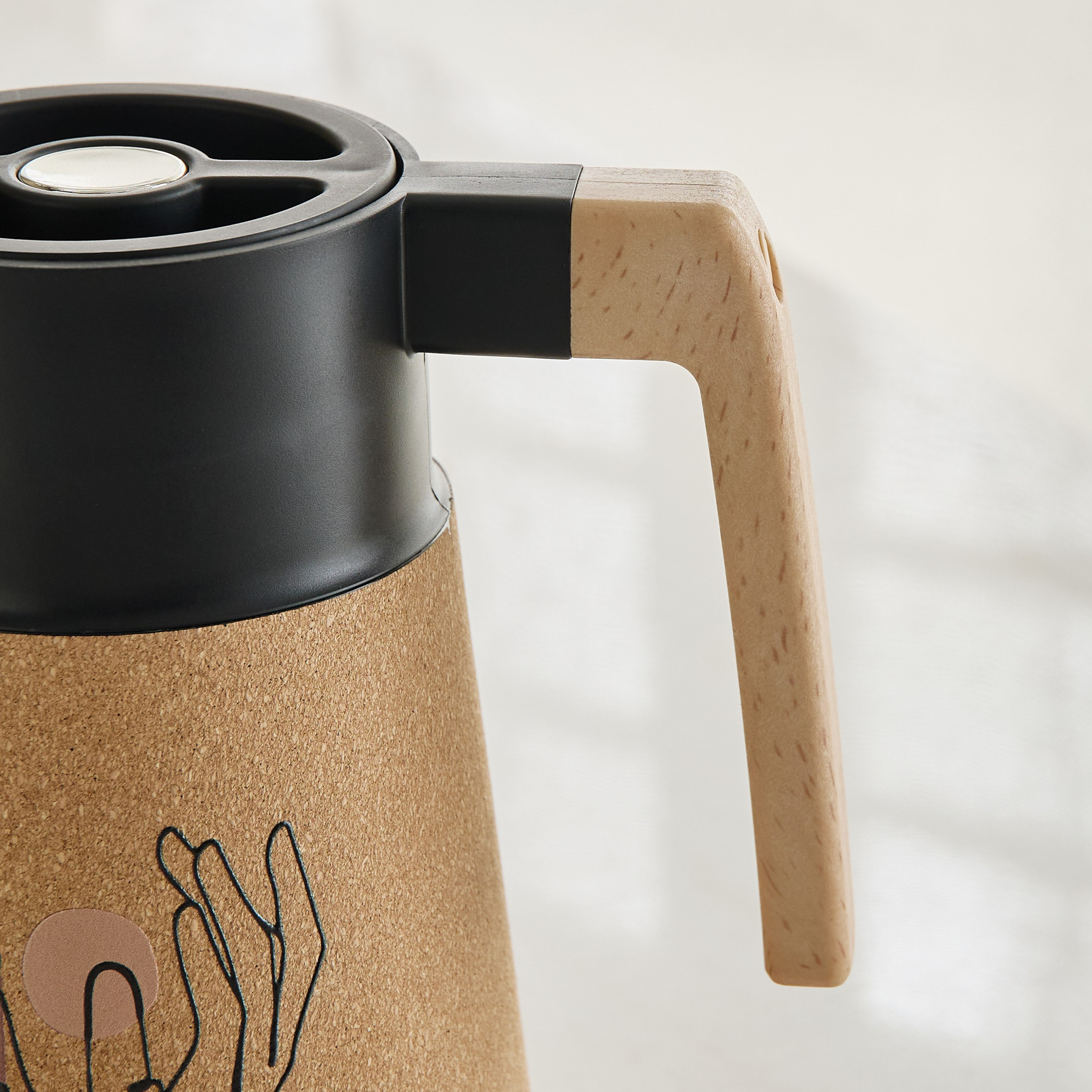Ridge Hot and Cold Cork Vacuum Flask - 1 L-hbxhomeware-hbxkitchen-image-4