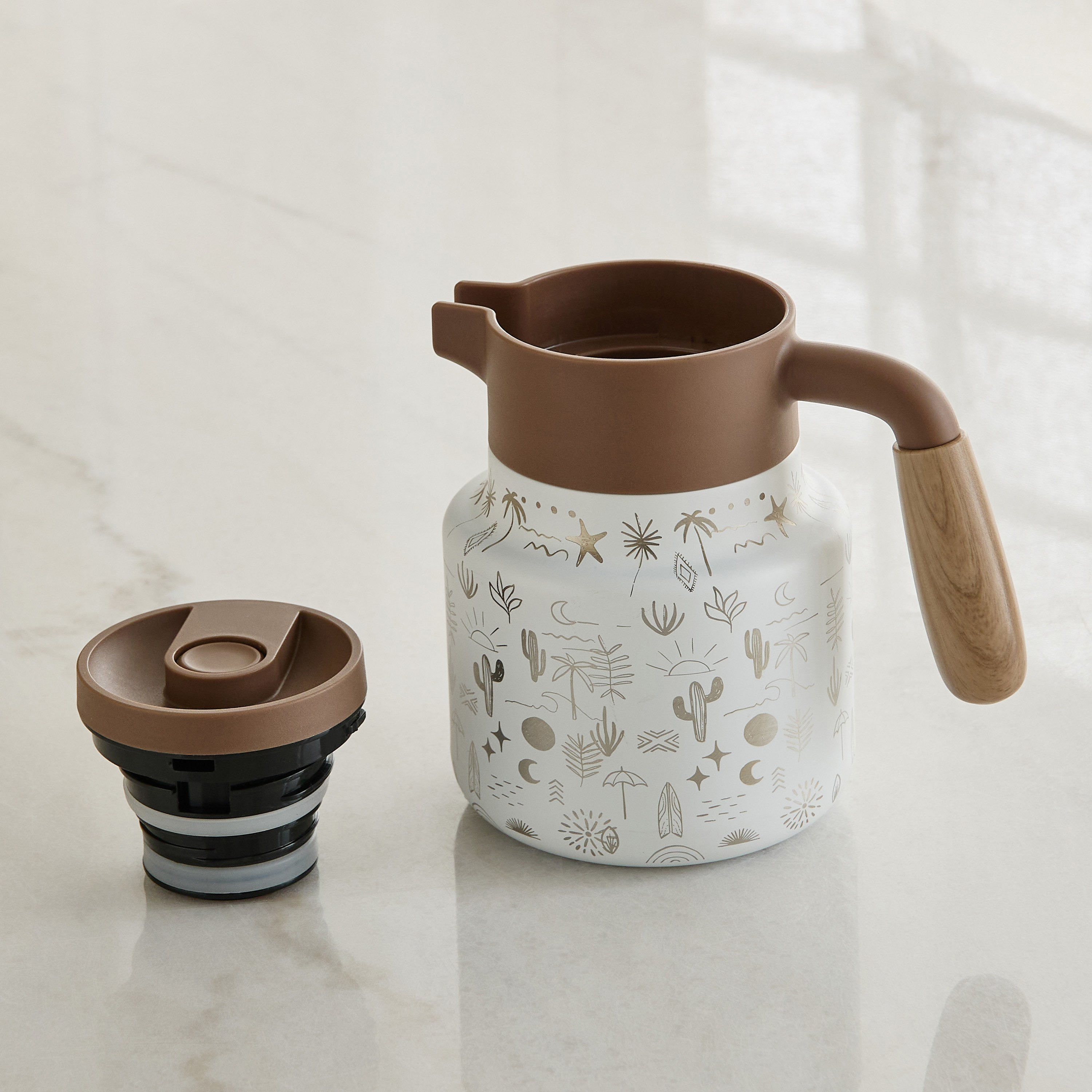 Ridge Stainless Steel Hot and Cold Desert Vacuum Flask - 1 L-hbxhomeware-hbxkitchen-image-2
