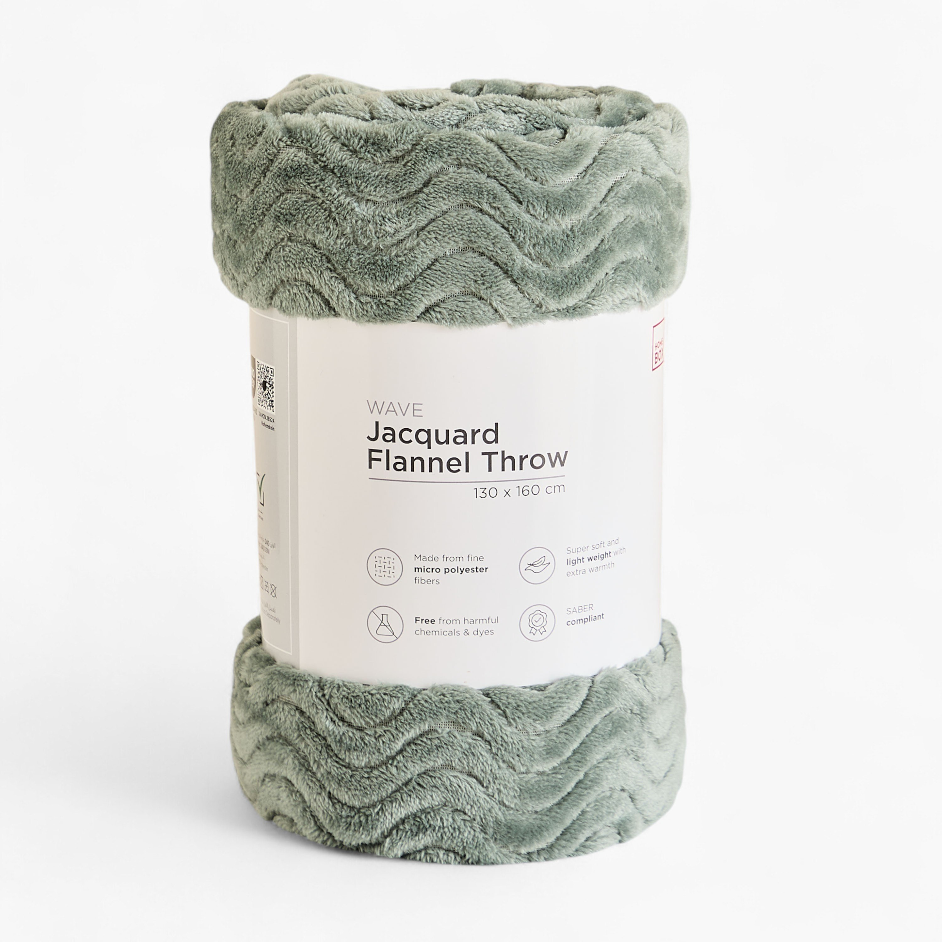 Wave Jacquard Flannel Throw - 130x160 cm-PROMO_HB_AE_B1G1_250925-image-6