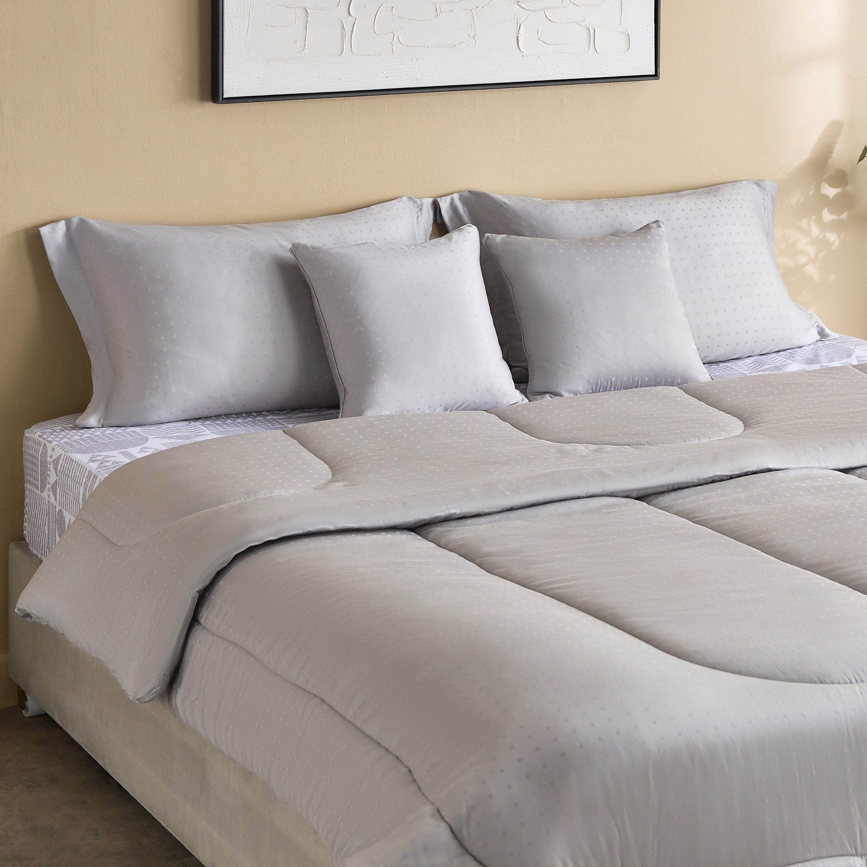 طقم لحاف كينج دوبي تينسل 5 قطع من تينسل بليس - 220x240 سم-hbxhomeware-hbxbedroom-image-1