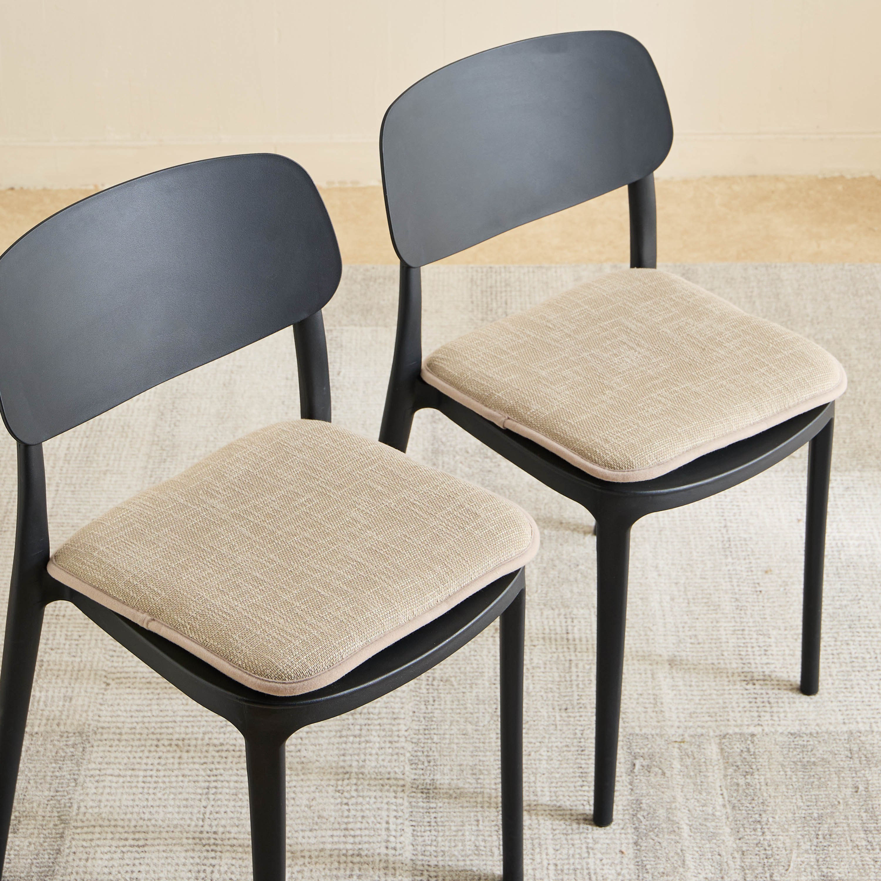 Melange 2-Piece Memory Foam Chair Pad Set - 40x40 cm-hbxhomeware-hbxlivingroom-image-1