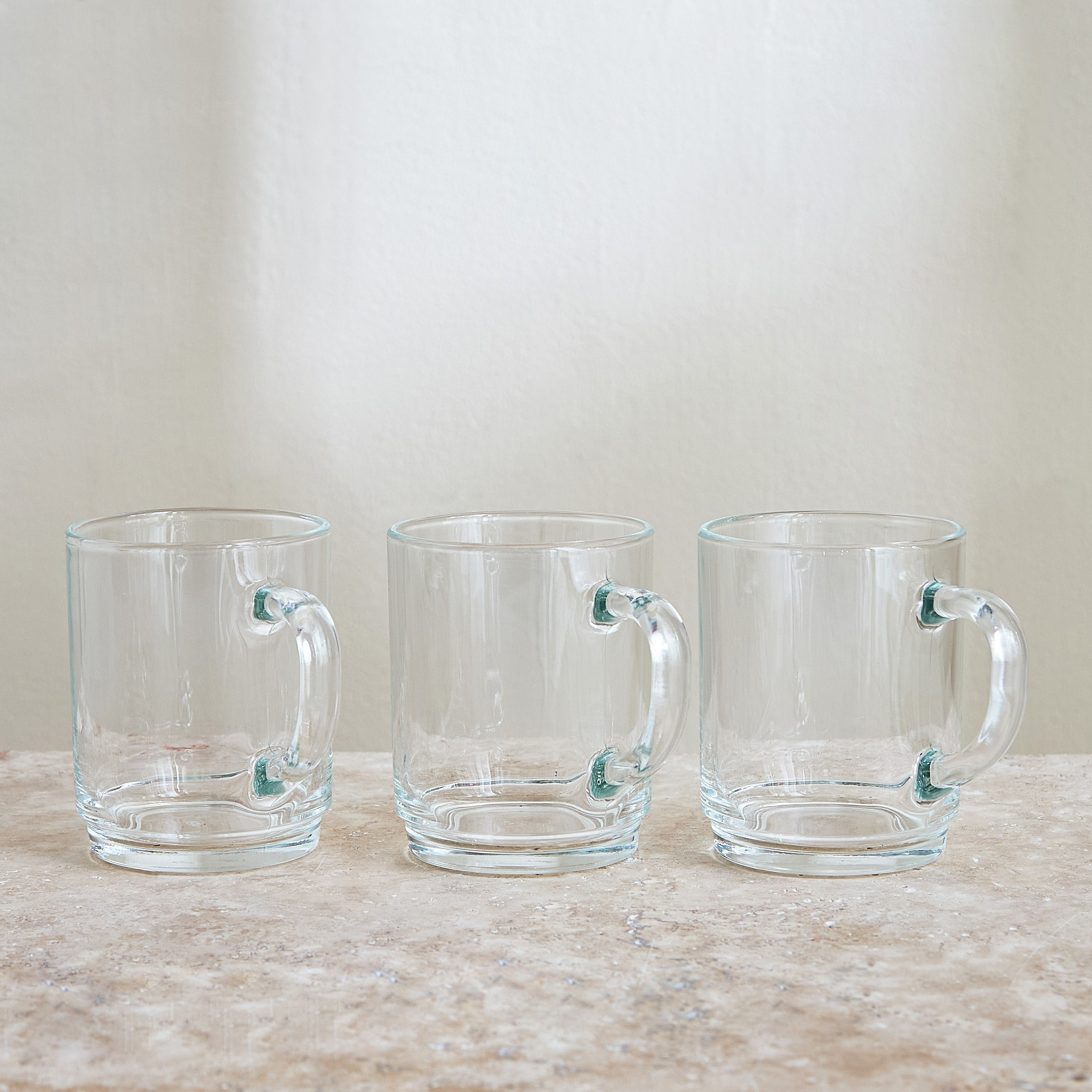 Conique 3-Piece Glass Mug Set - 250 ml-hbxhomeware-diningandtabletop-coffeeandteasets-image-1