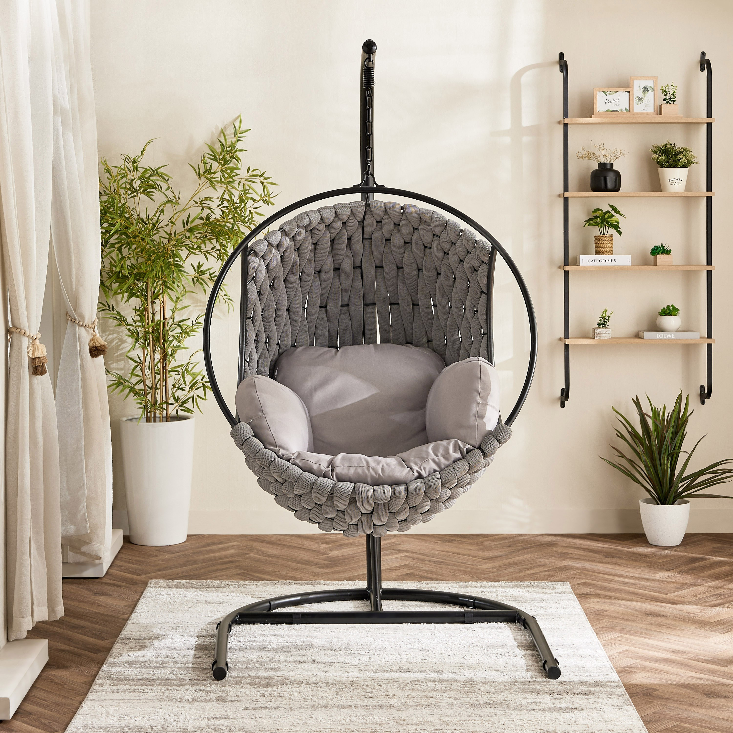Vera Erica Outdoor Swing with Cushion-hbxfurniture-outdoor-swingsandchairs-image-2