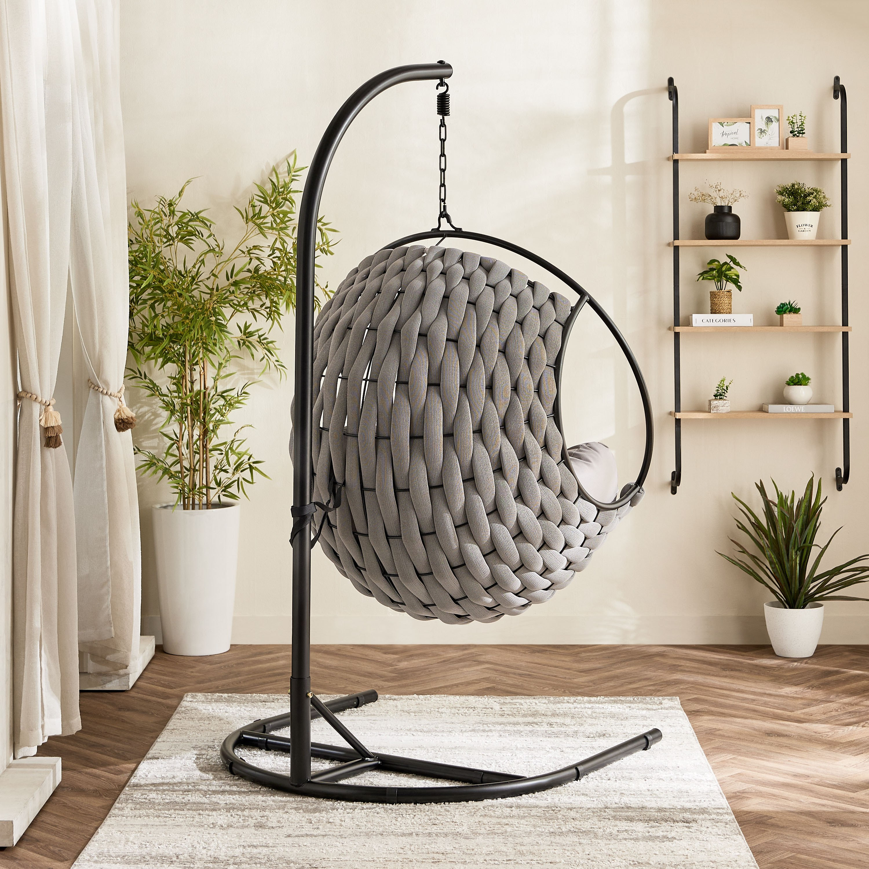 Vera Erica Outdoor Swing with Cushion-hbxfurniture-outdoor-swingsandchairs-image-3