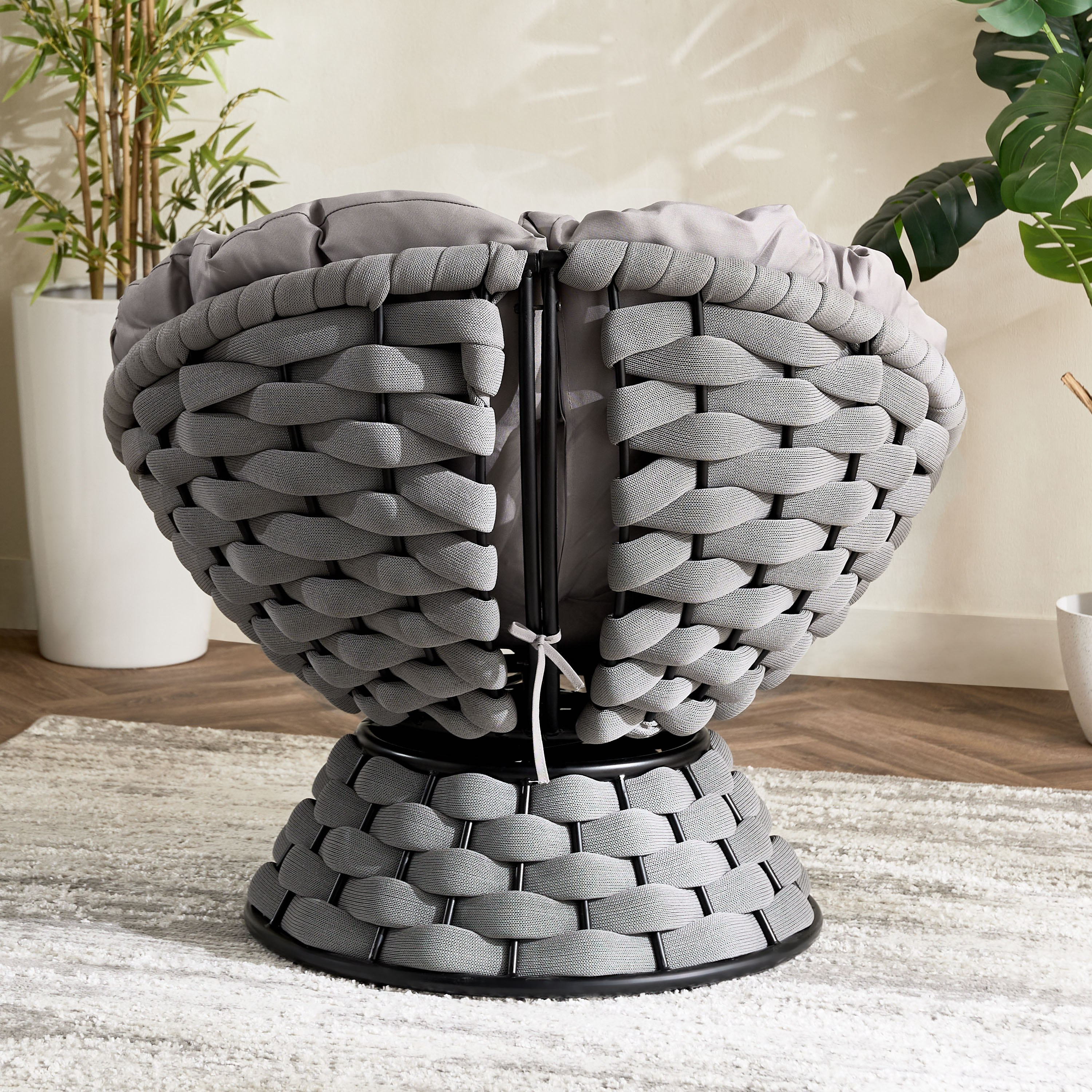 Vera Erica Swivel Outdoor Chair with Cushion-hbxfurniture-outdoor-swingsandchairs-image-3