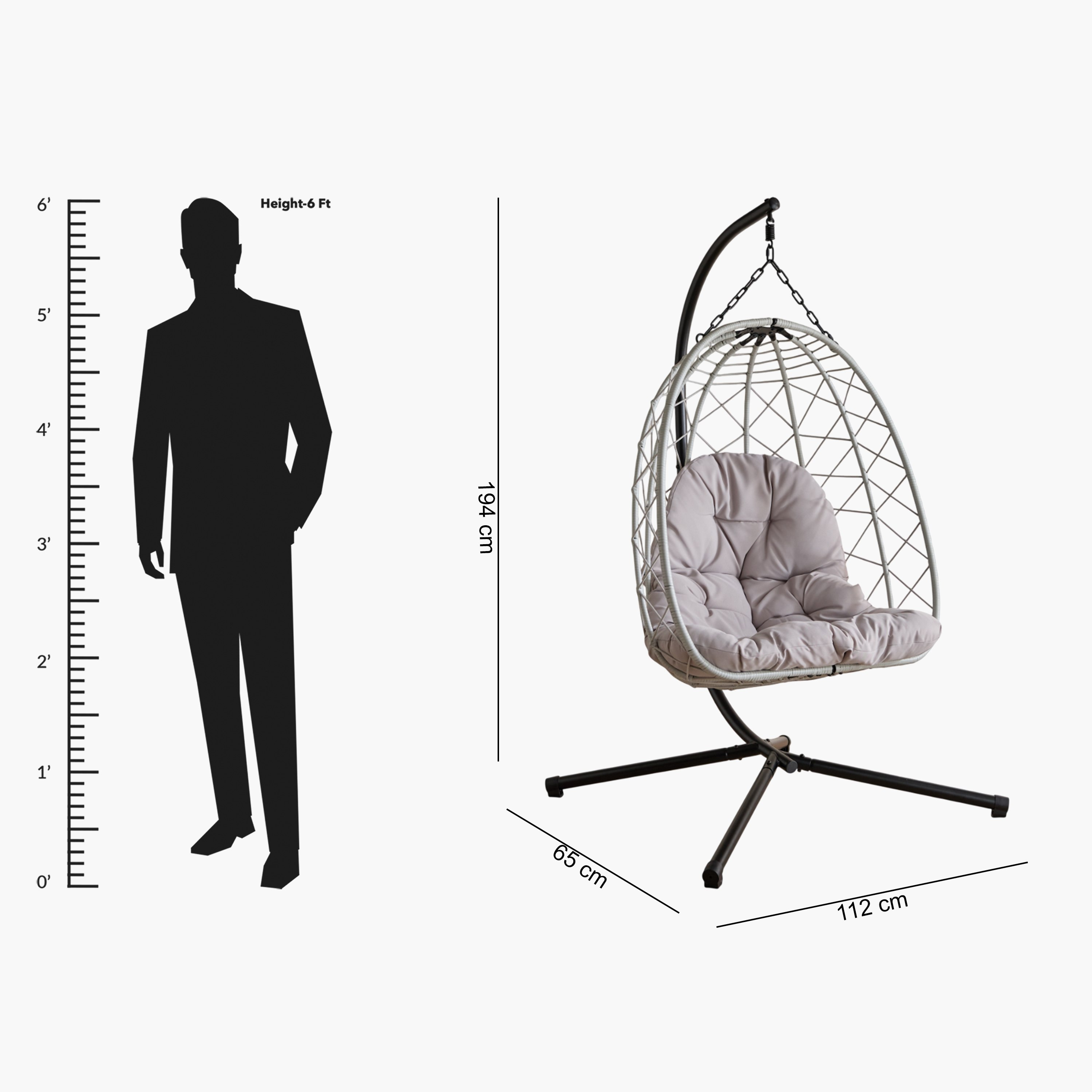 Vera Moira Outdoor Swing with Cushion-hbxfurniture-outdoor-swingsandchairs-image-10