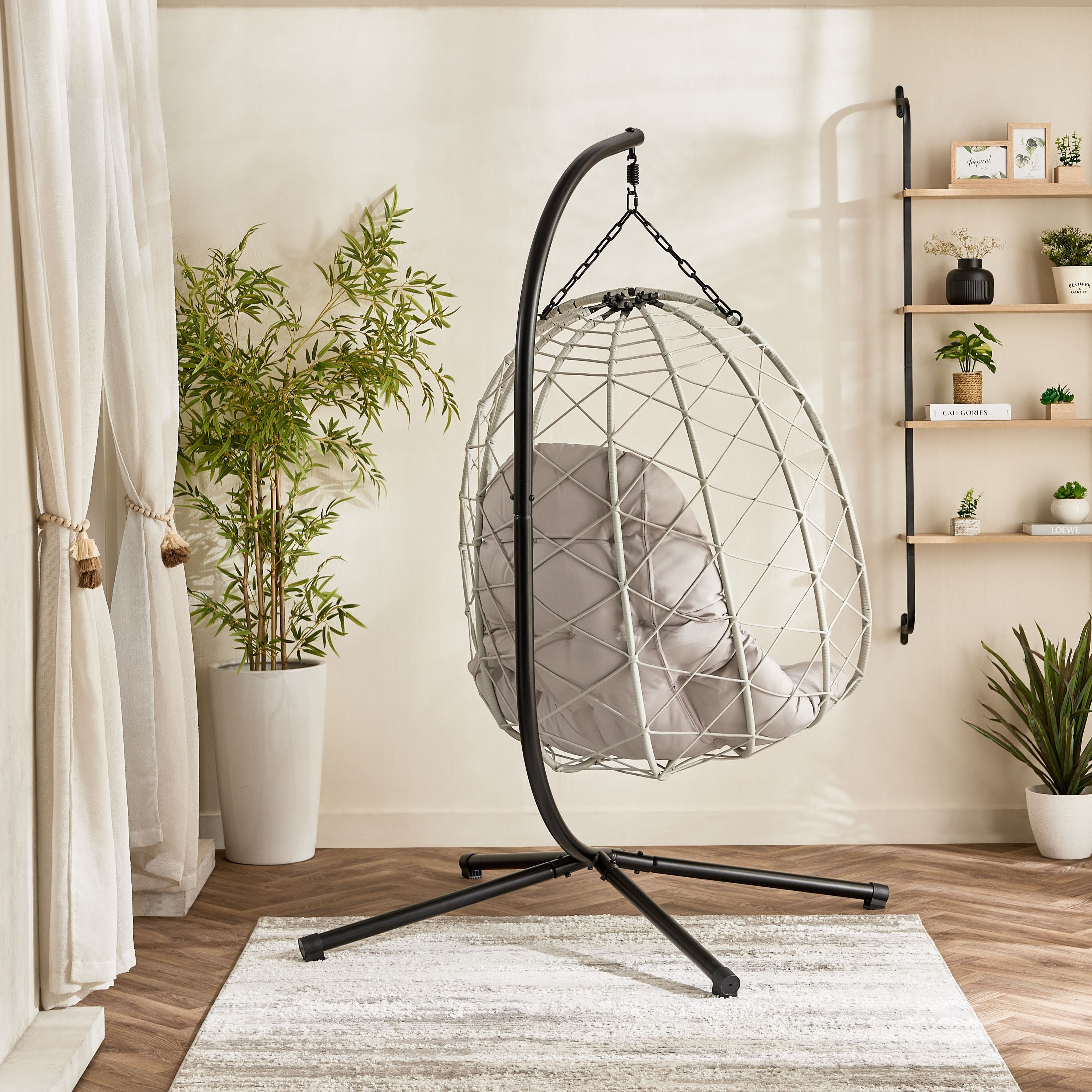 Vera Moira Outdoor Swing with Cushion-hbxfurniture-outdoor-swingsandchairs-image-3