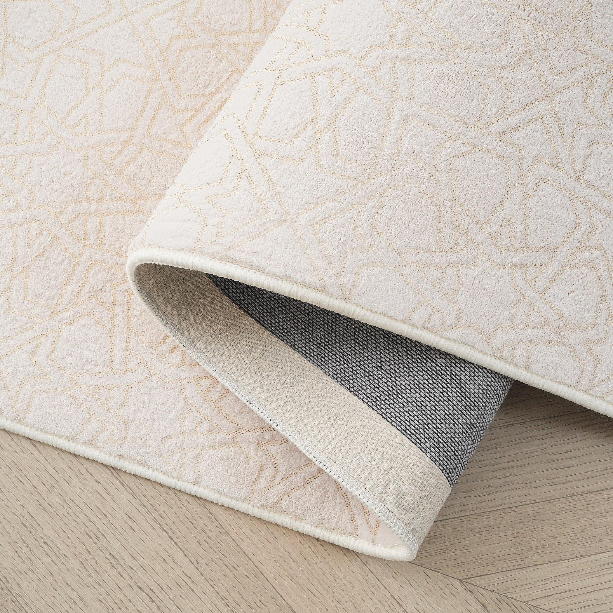 Layali Noor Foil Printed Rug - 160x230 cm-hbxdecorandfurnishings-floorcoverings-rugs-image-5