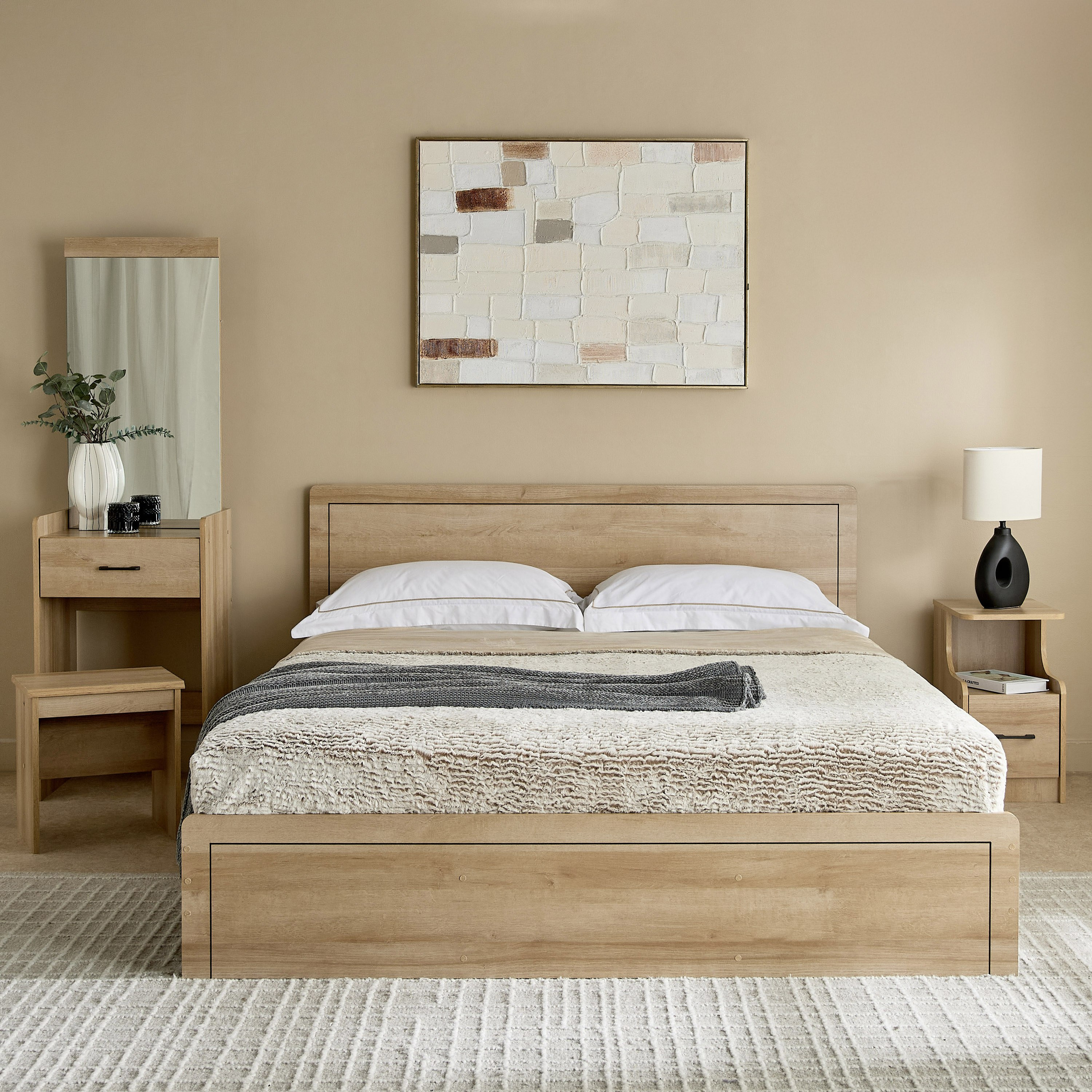 Movo Compacto 5-Piece Queen Bedroom Set - 160x200 cm-hbxfurniture-bedsandbedsets-bedroomsets-queen-image-14