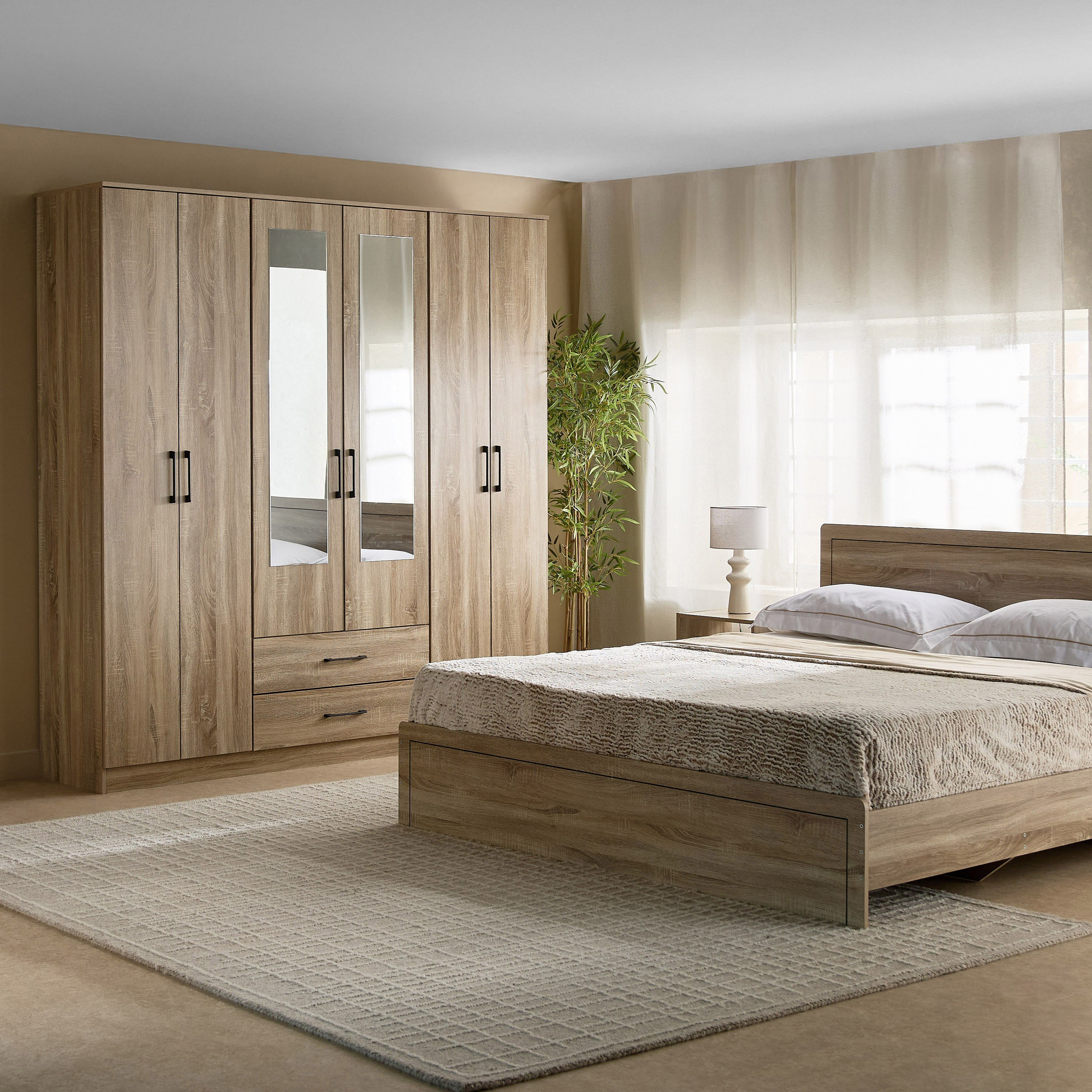 خزانة ملابس 6 أبواب مع درجين - أواسيس كلوفر من موڤو-hbxfurniture-wardrobes-image-11