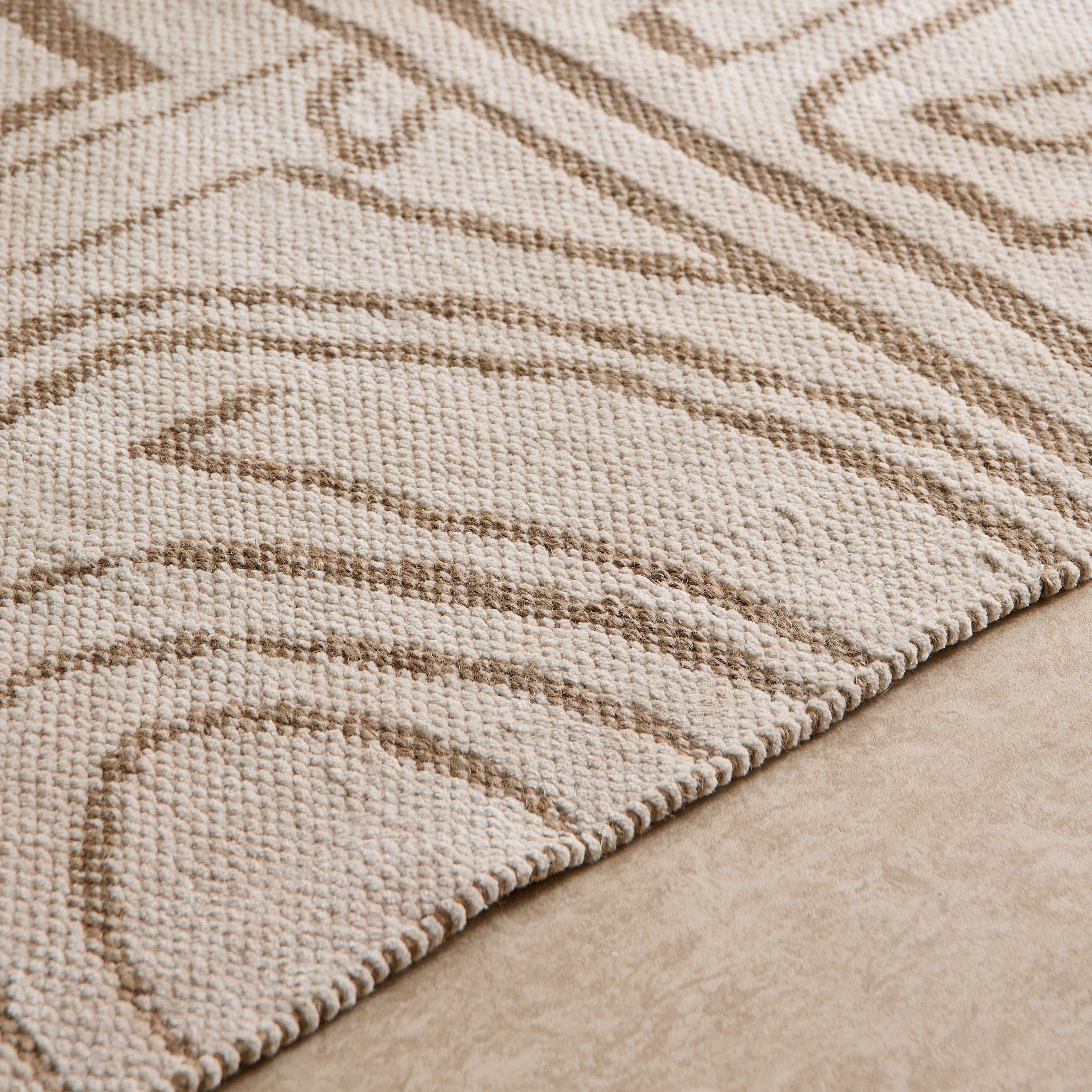 Azura Earthy Handmade Woven Cotton Jute Dhurrie - 80x150 cm-hbxdecorandfurnishings-floorcoverings-rugs-image-2