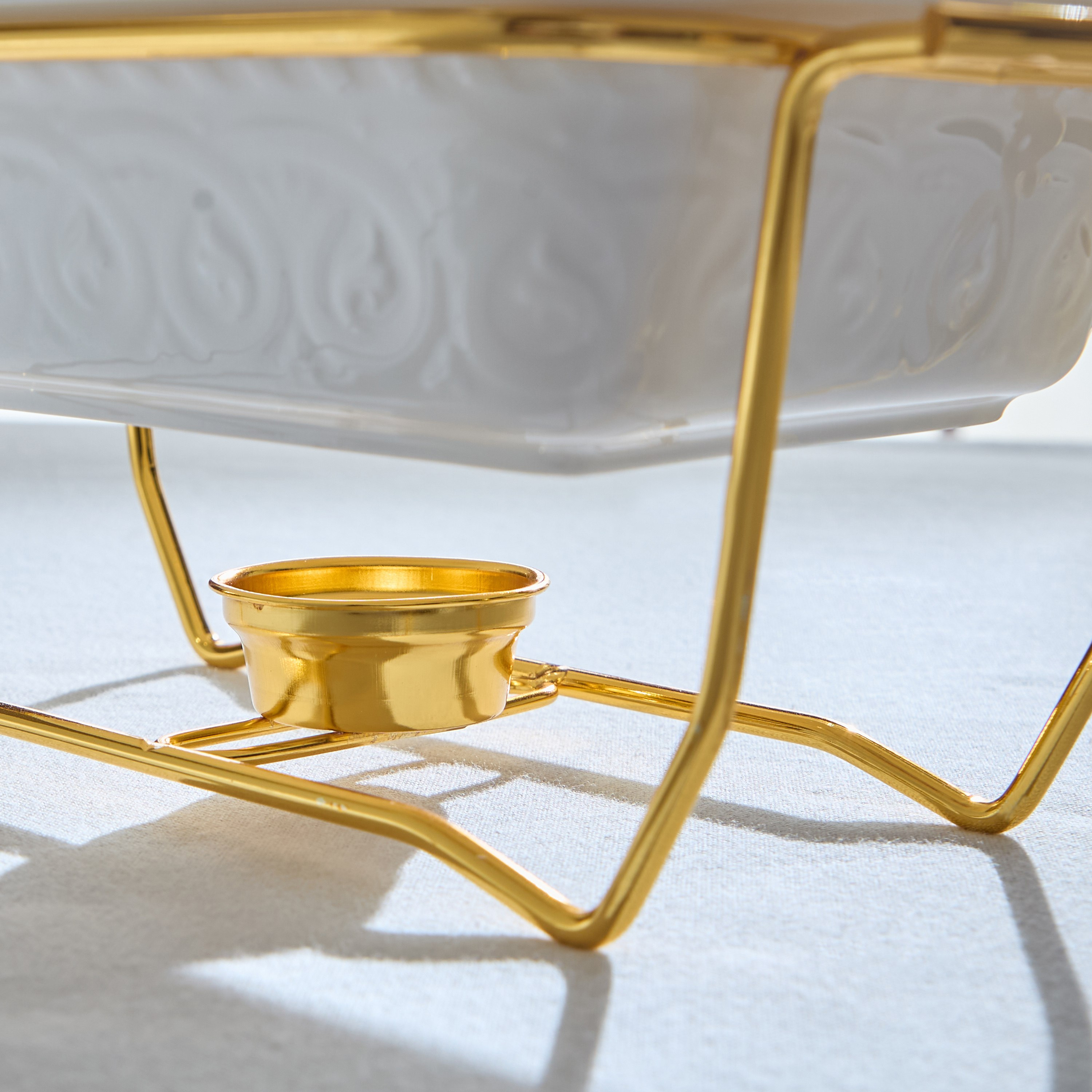 Noor Luxe Rectangular Casserole with Glass Lid and Rack - 1.1 L-hbxdecorandfurnishings-tabletop-serveware-image-9