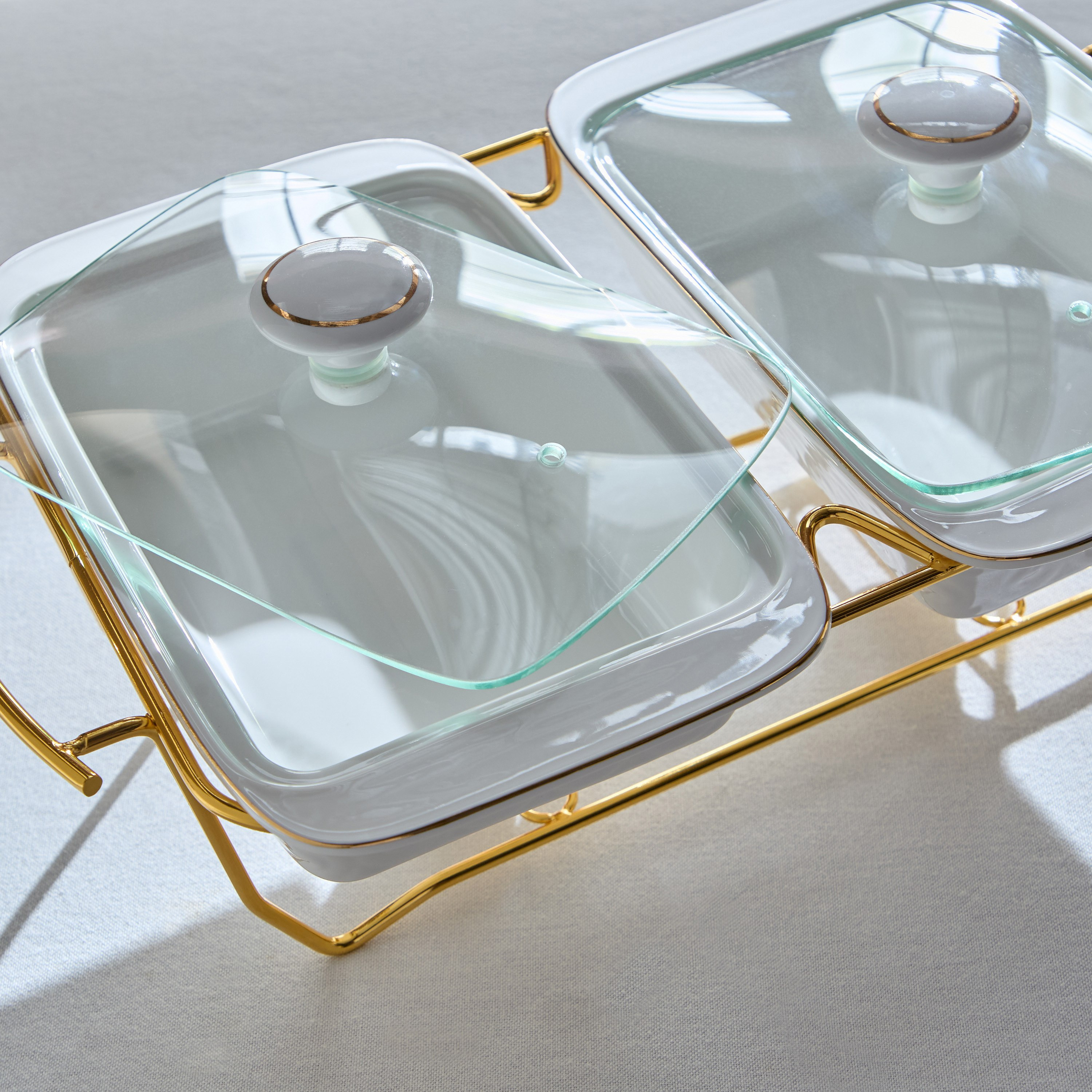 Noor Luxe Twin Food Warmer - 2.2 L-hbxdecorandfurnishings-tabletop-serveware-image-8